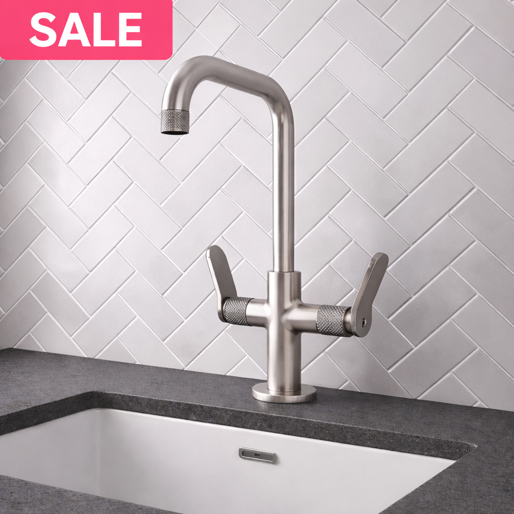 Crosswater Calix Basin Mono Tap 2  Control Brushed Metallic