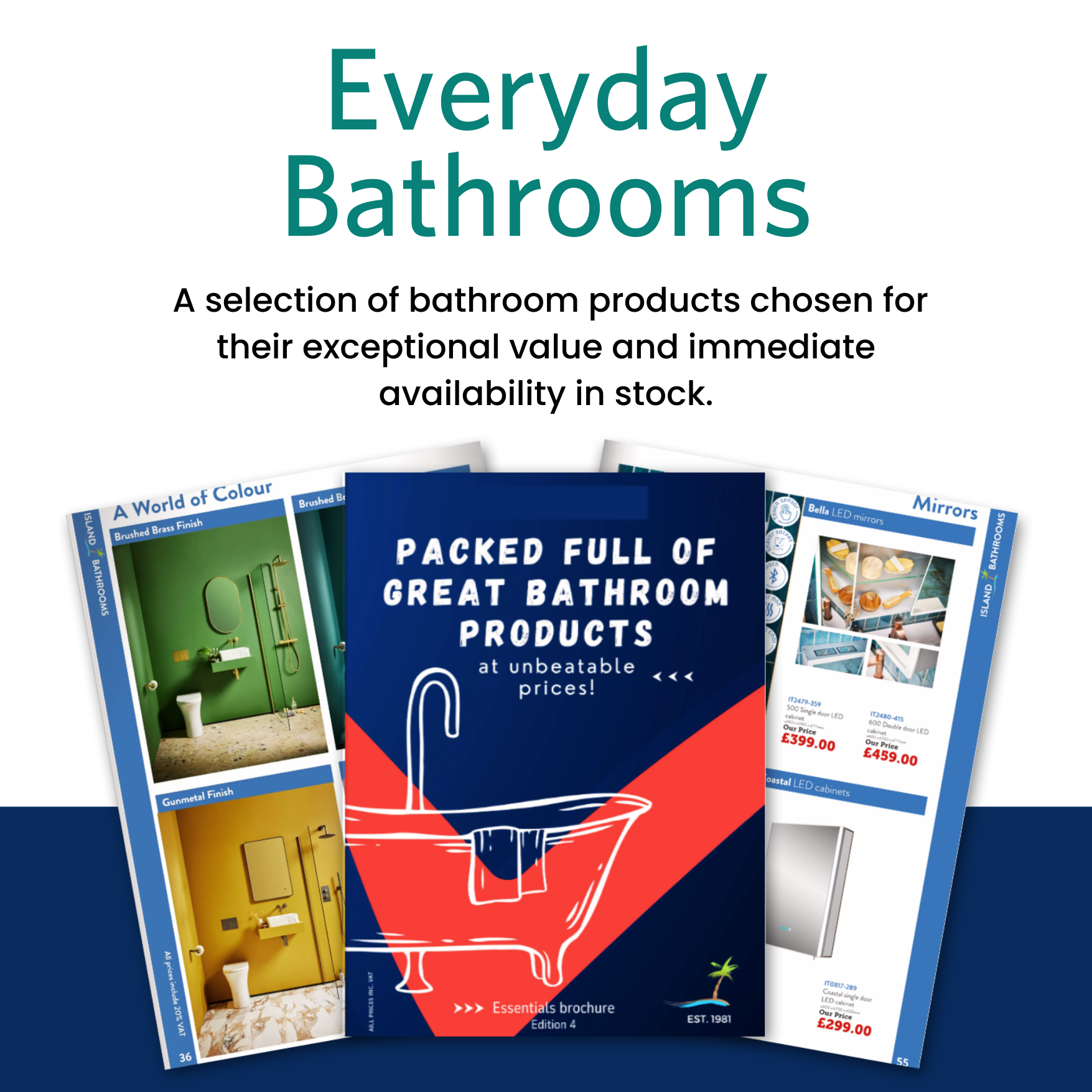 Everyday bathrooms island bathrooms brochure value