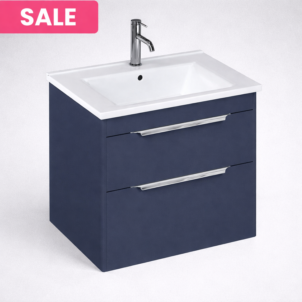Britton Shoreditch 650 Double Drawer with Square Basin