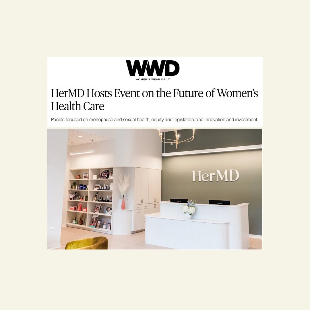 @hermdhealth hosted a series of panel discussions this week tackling topics like menopause, sexual health, aesthetics, and the lack of investment in this space. Get all of the details at @wwd - the link is in our stories! 💪✨ #clientvictories #mediar