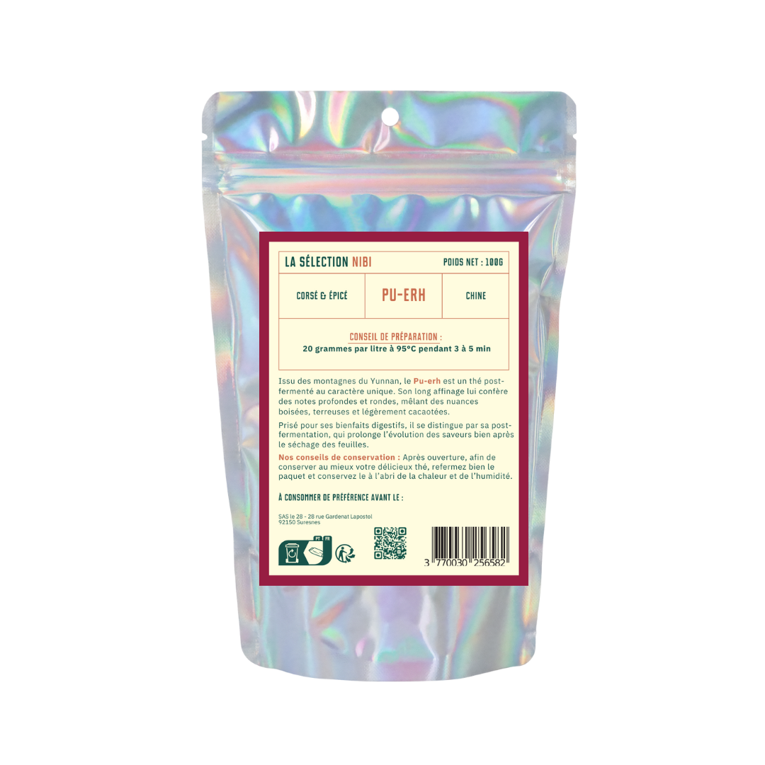 Thé Noir - PU ERH - 100g (Vrac)