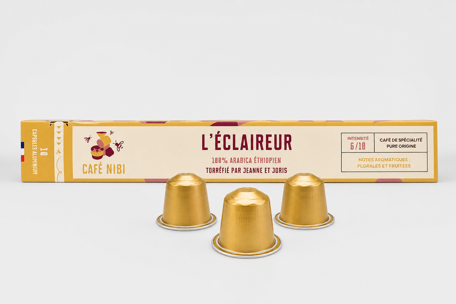 Etui de 10 Capsules L'Eclaireur - Arabica Ethiopien