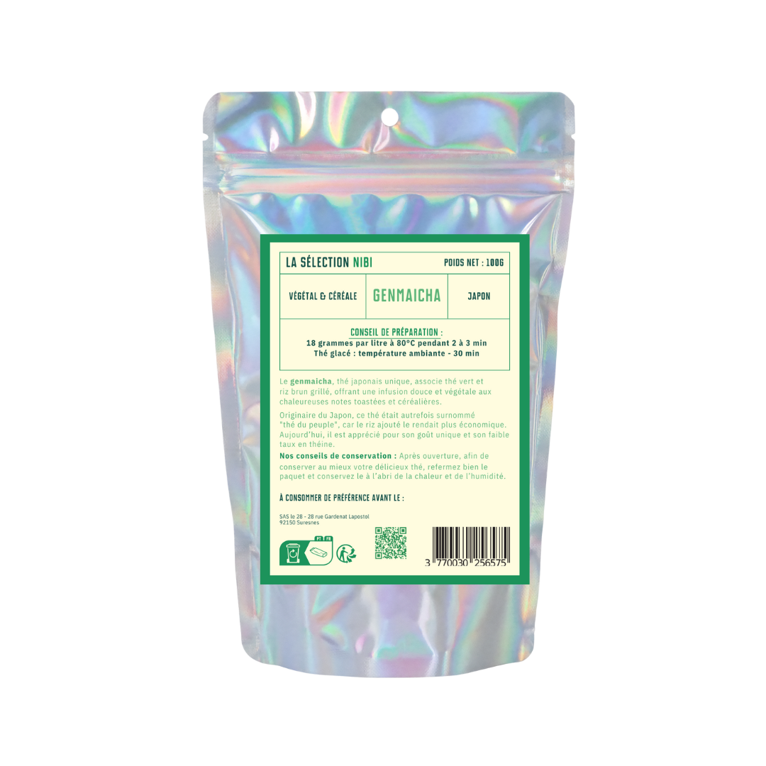 Le Genmaicha - Thé vert - 100 gr