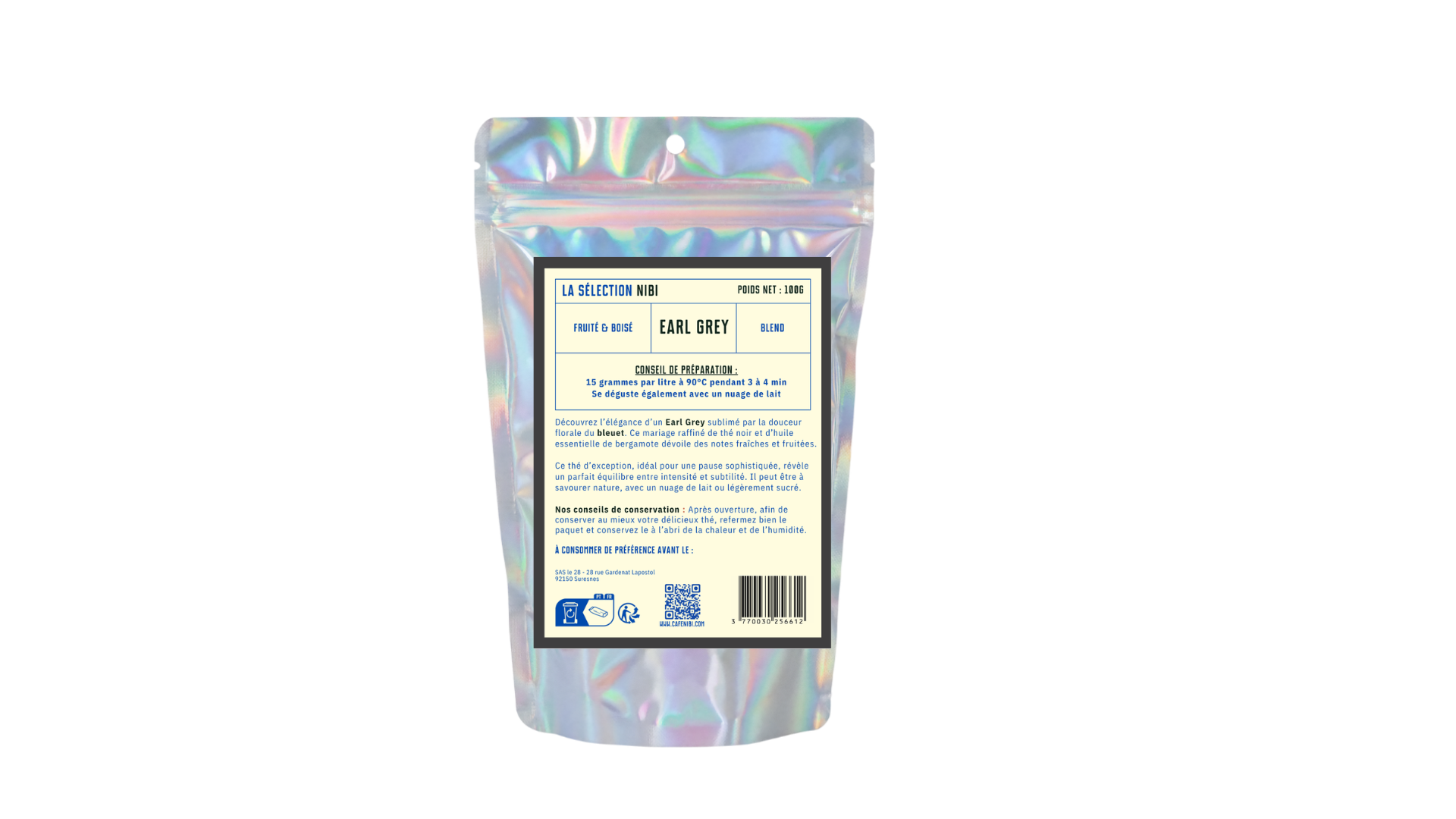 Thé Noir - EARL GREY - 100g