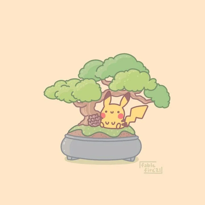 Re-ment is doing a series of Pokemon bonsai figures and I needed to draw them. 🤤
.
.
.
.
.
#pikachu #bonsai #pokemon #pokemonart #pokemonfanart #pokemonfan #pokemoncommunity #pokemongo #kawaiiart #chibiart #kawaii #chibi