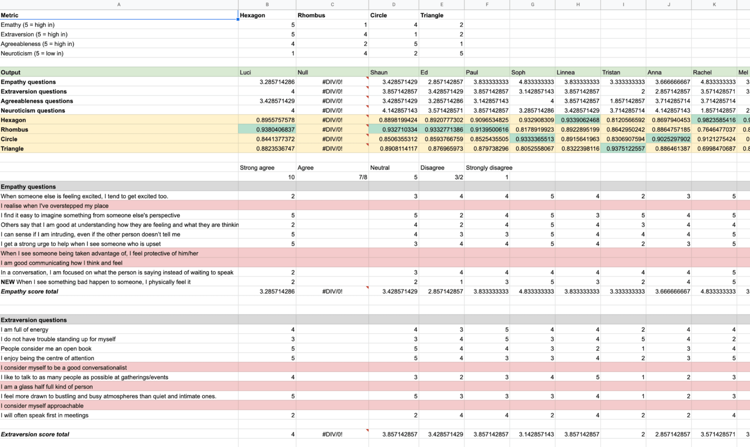 Excel - data output