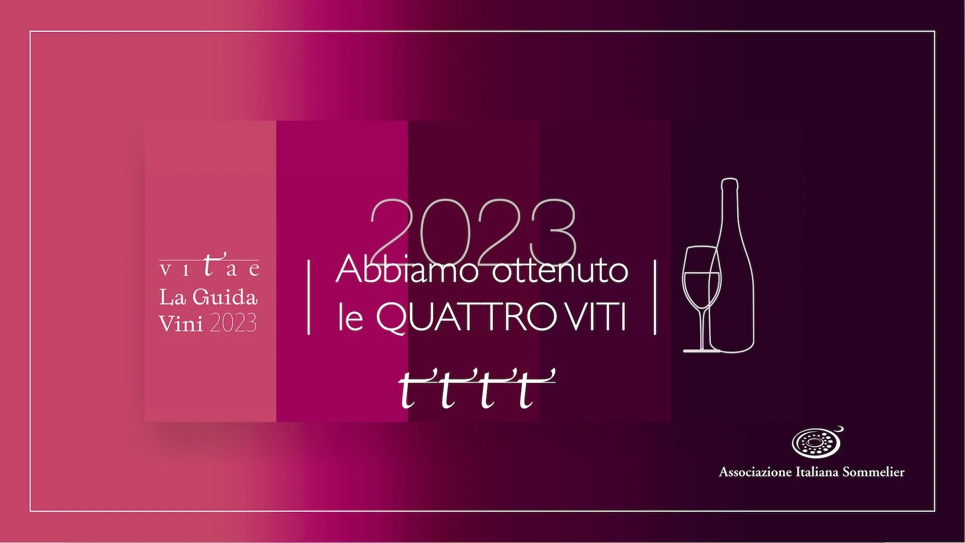 Comitissa Lorenz Martini Award Associazione Italiana Sommelier Vitae 2023 Le Quattro Viti