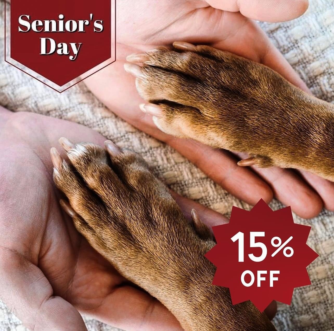 Today is Seniors Day at Global Pet Foods 🤩✨

You can save 15% on your purchase, certain restrictions apply. See globalpetfoods.com/seniors-day/ for more details. 

#SeniorsDay #Sale #Save #WoodstockOntario #GlobalPetFoods