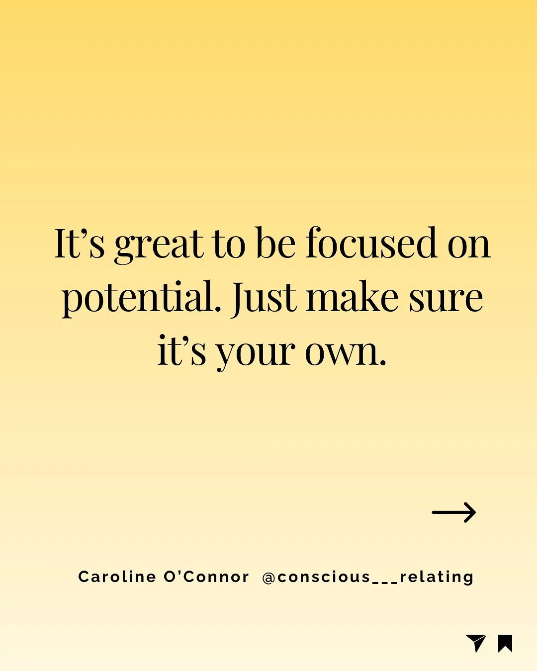 Everyone has potential, for so many things. But they don&rsquo;t always use it, or want to use it. We can&rsquo;t be in charge of someone else&rsquo;s path. We can&rsquo;t know what&rsquo;s best for them. 

Sometimes we see all that potential and it 