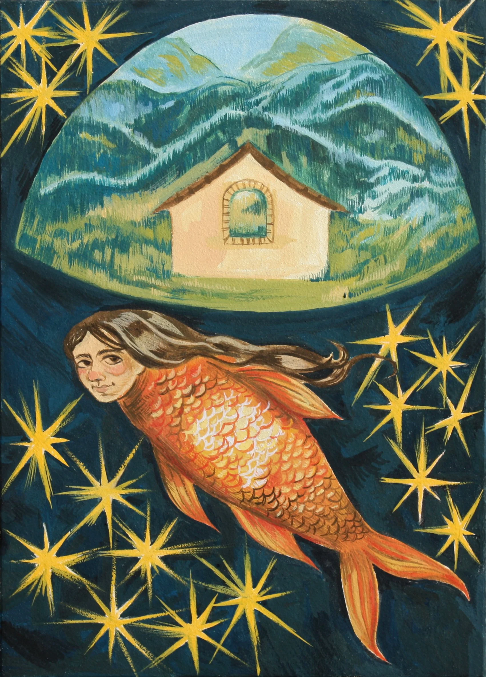 Gouache on masonite, 2025