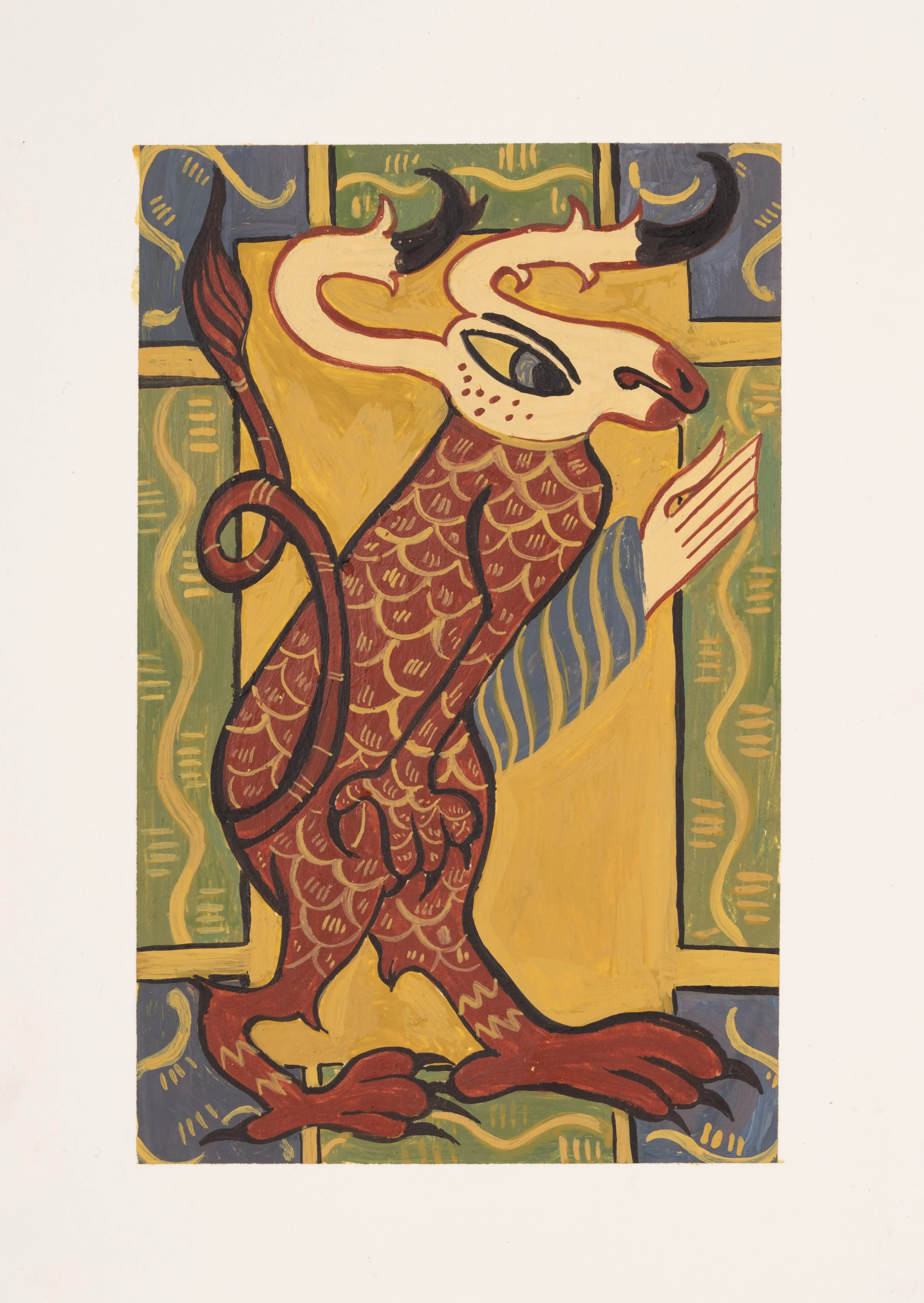 Encaustic on paper, 2023