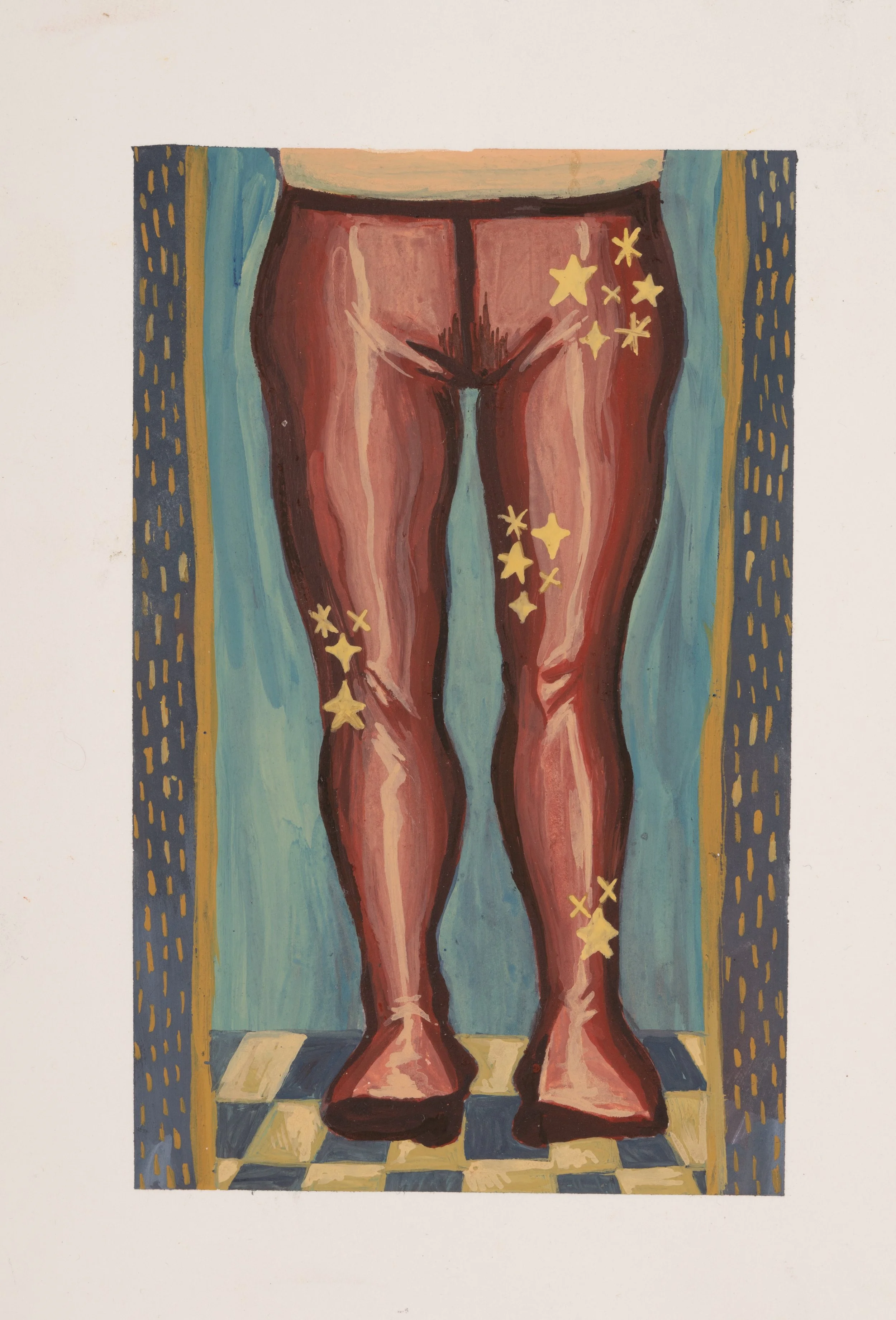 Encaustic on paper, 2023