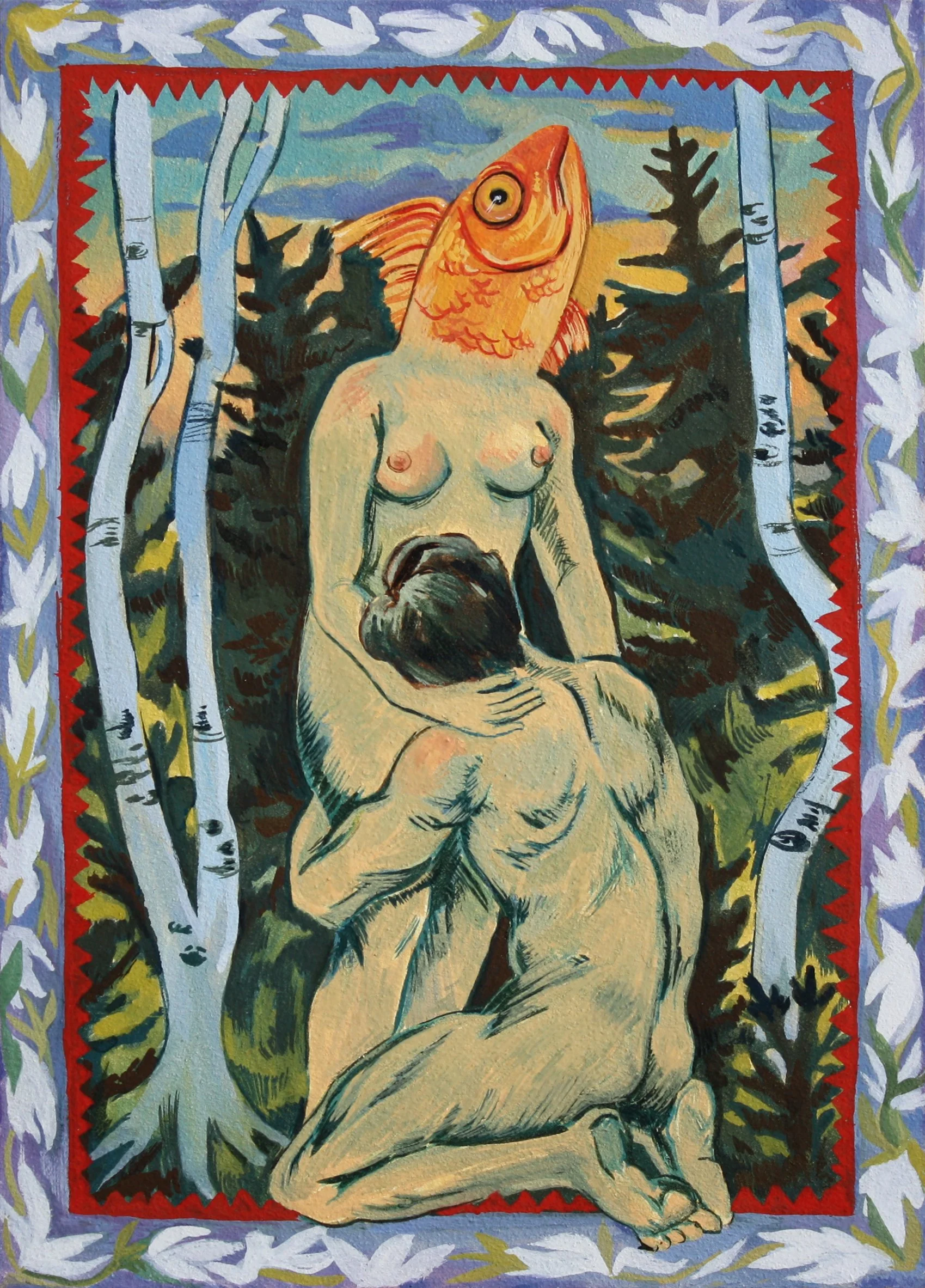 Gouache on masonite, 2025