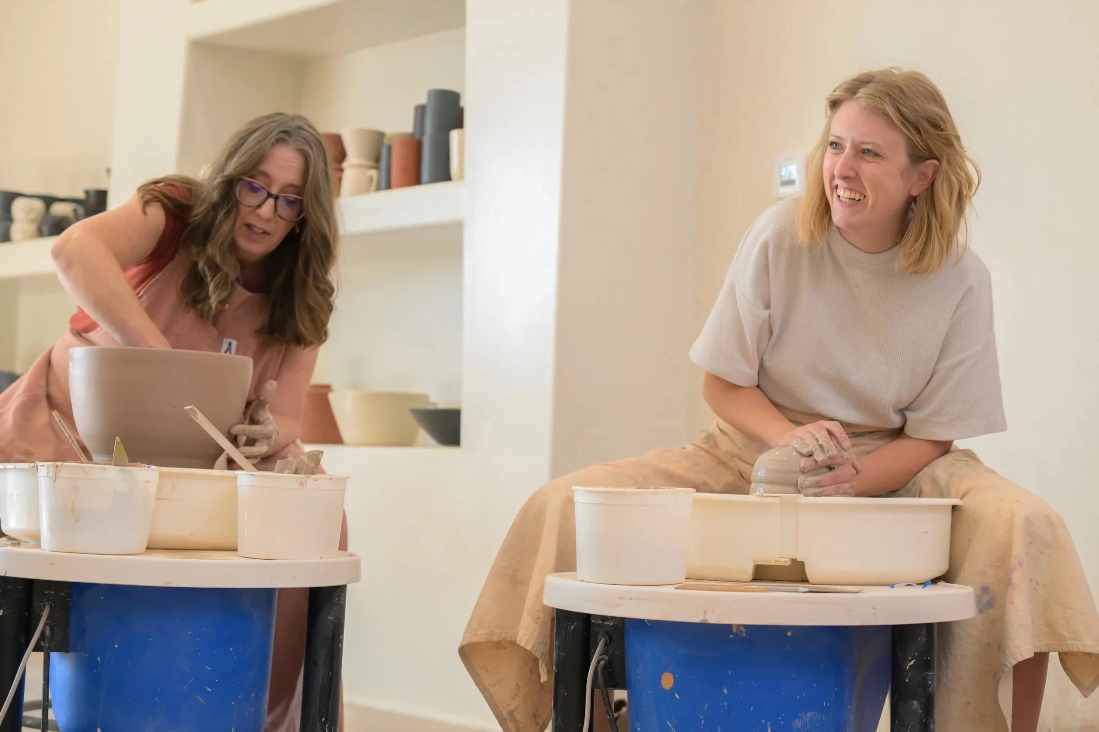 Wednesdays 7:30PM - April Beginner 2 Wheel Throwing