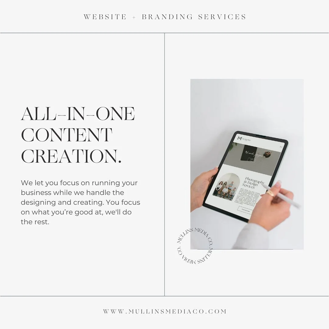 We make it easy. You don’t have to worry about juggling photographers, designers, videographers, coders, and a marketing team—because we can do it all for you! 🎉
Head over to our website (link in bio 👀) or contact us today to see just