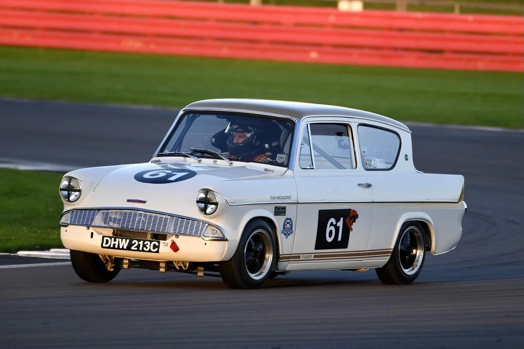 It is such a privilege to be entrusted with the supporting of such a special Ford Anglia with a remarkable heritage. 

Anita Taylor famously campaigned a Ford Anglia in the 1960s for Broadspeed. She regularly outclassed the opposition and even went o