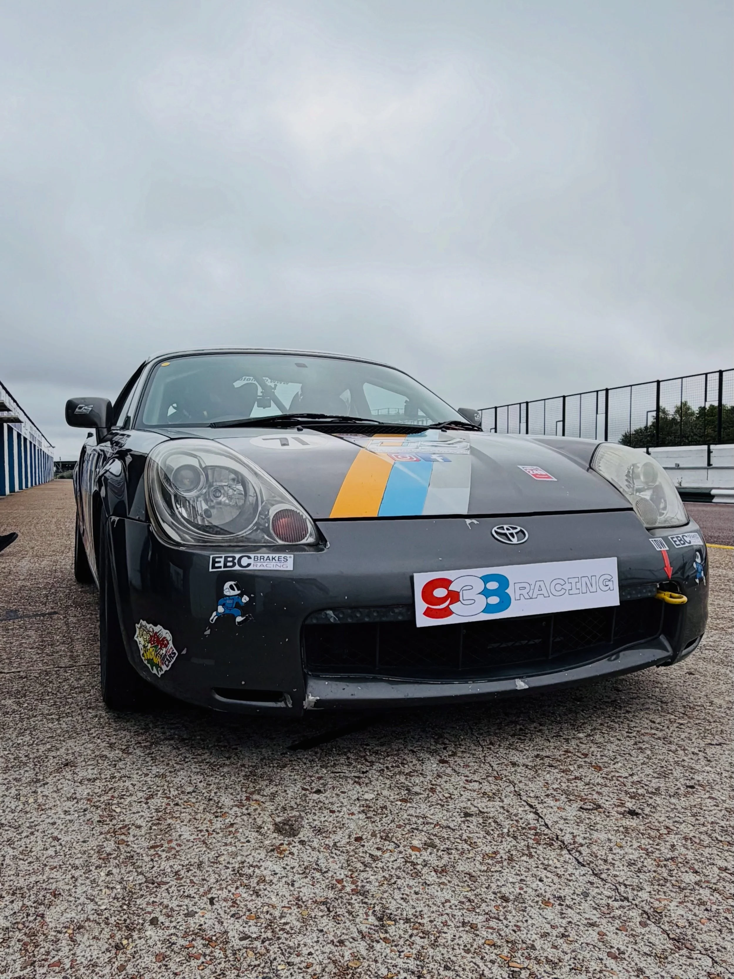 Back at @thruxtonracing with our MR2 race car, once again supporting @938racing and these two young guys, Louis and Marco. 🏁
Same car, same circuit, same drivers, and still plenty of fun to be had out on track.
It&rsquo;s great to see these guys bac