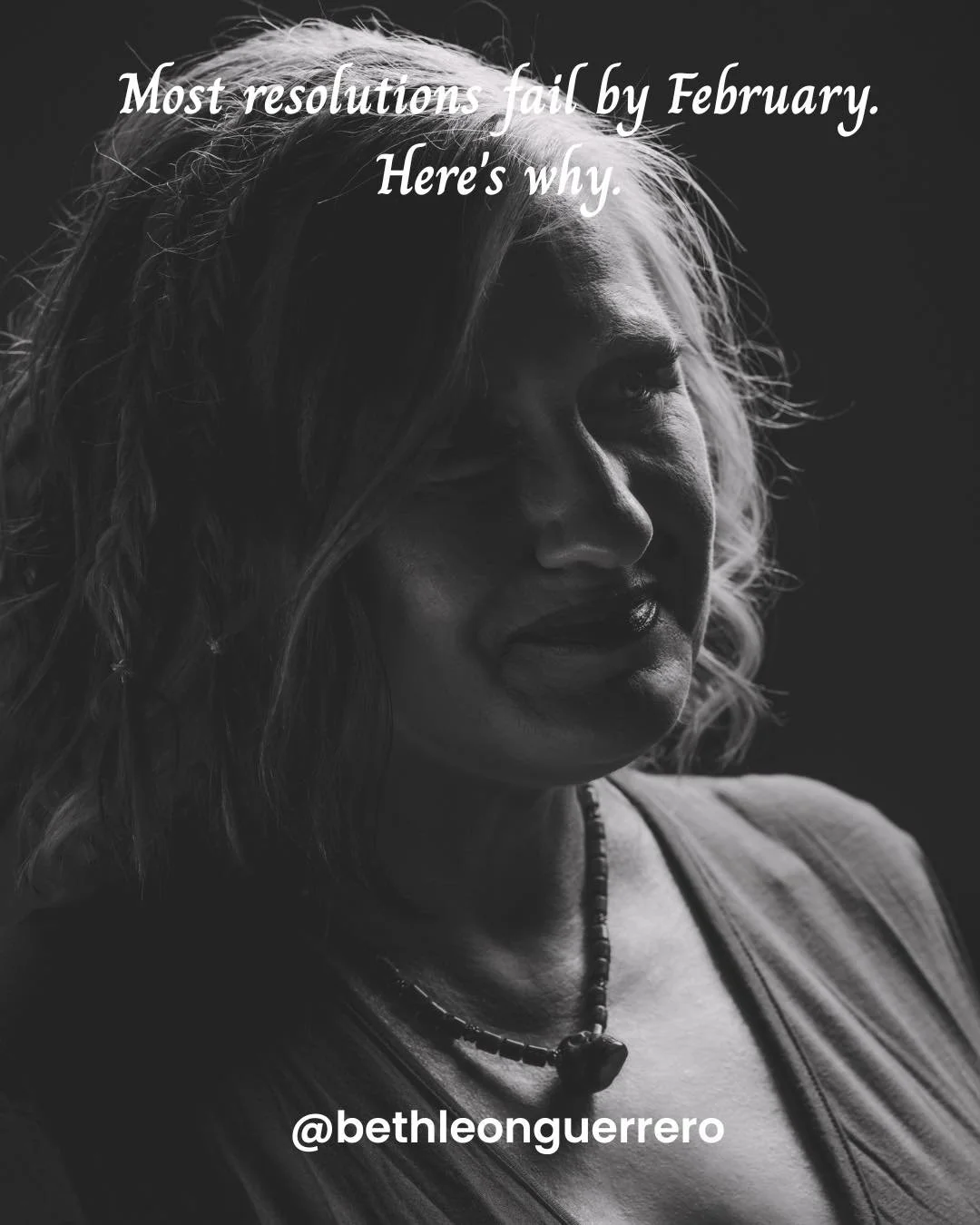 Most New Year's Resolutions are dead by February. Here's why. 💀

It's not because you lack willpower,  you're lazy or because you didn't want it enough.

Resolutions fail because you're trying to build a new life on an unhealed foundation. 🏚️✨

You