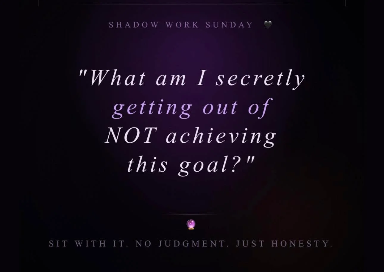 Shadow Work Sunday 🖤

March 1st. Y'all. We are one sixth of the way through this year.
Is time flying as crazy fast for you as it is me. 1/6 of 2026 DONE. WTF?!?

That resolution you made? The one quietly collecting dust? There's no shame here... bu