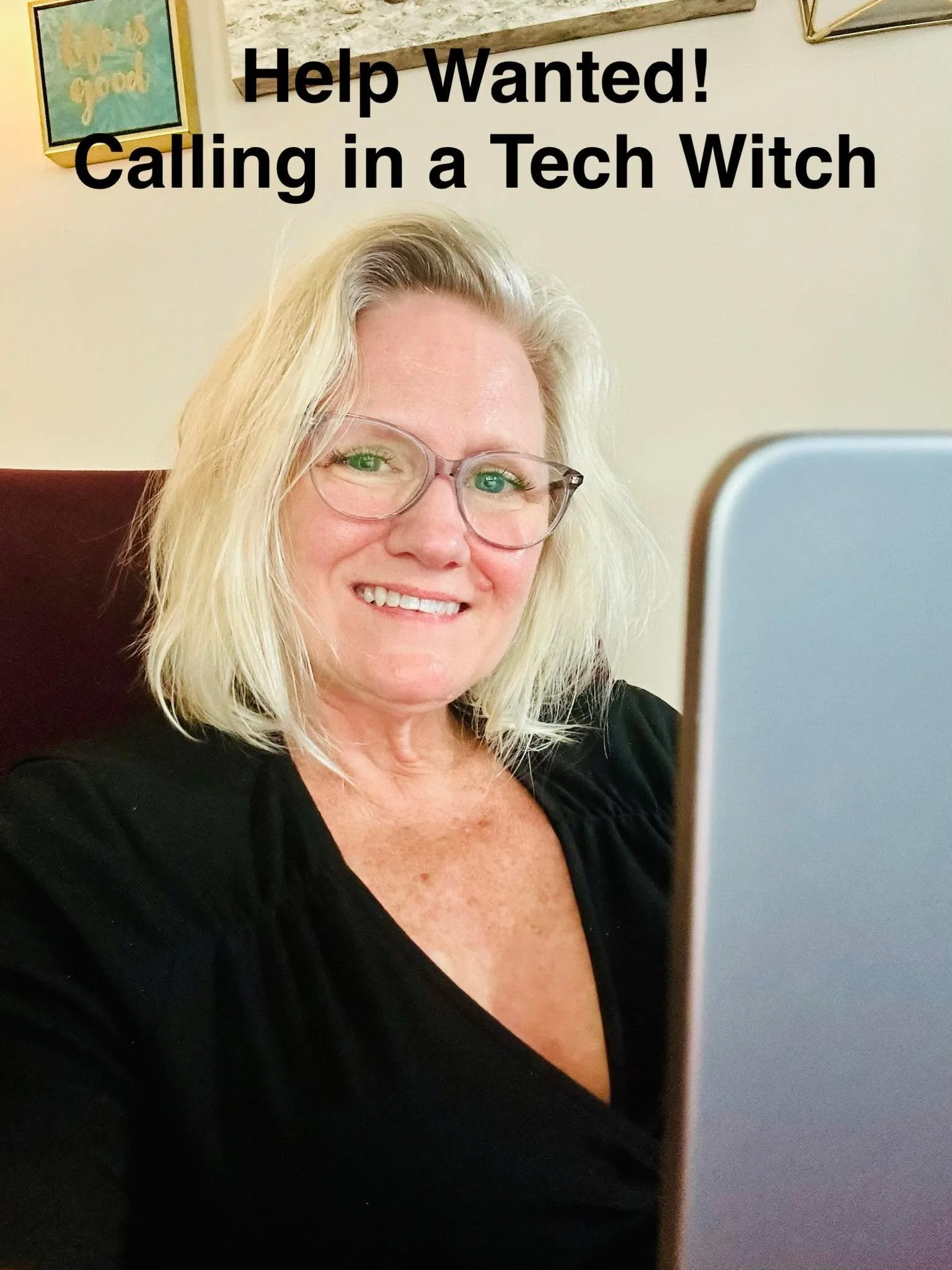 ✨ Wednesday Wants: A Right-Hand Witch ✨

Y'all. I need help.

I'm out here running two businesses, guiding souls through transformations, draping entire venues in fairy lights and fabric, AND trying to show up on social media like I have my life toge