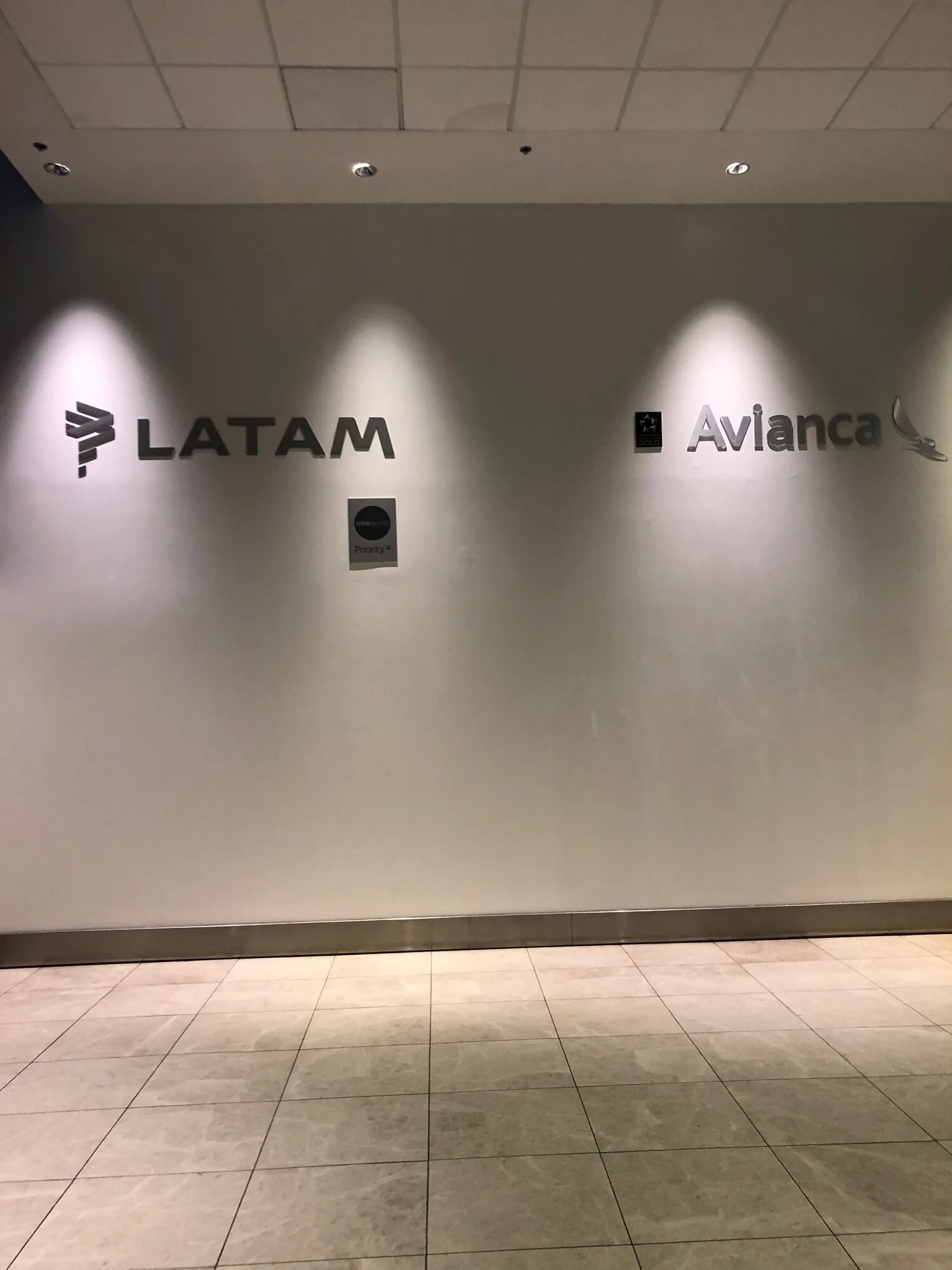 LATAM Airlines VIP Lounge Signage MIA