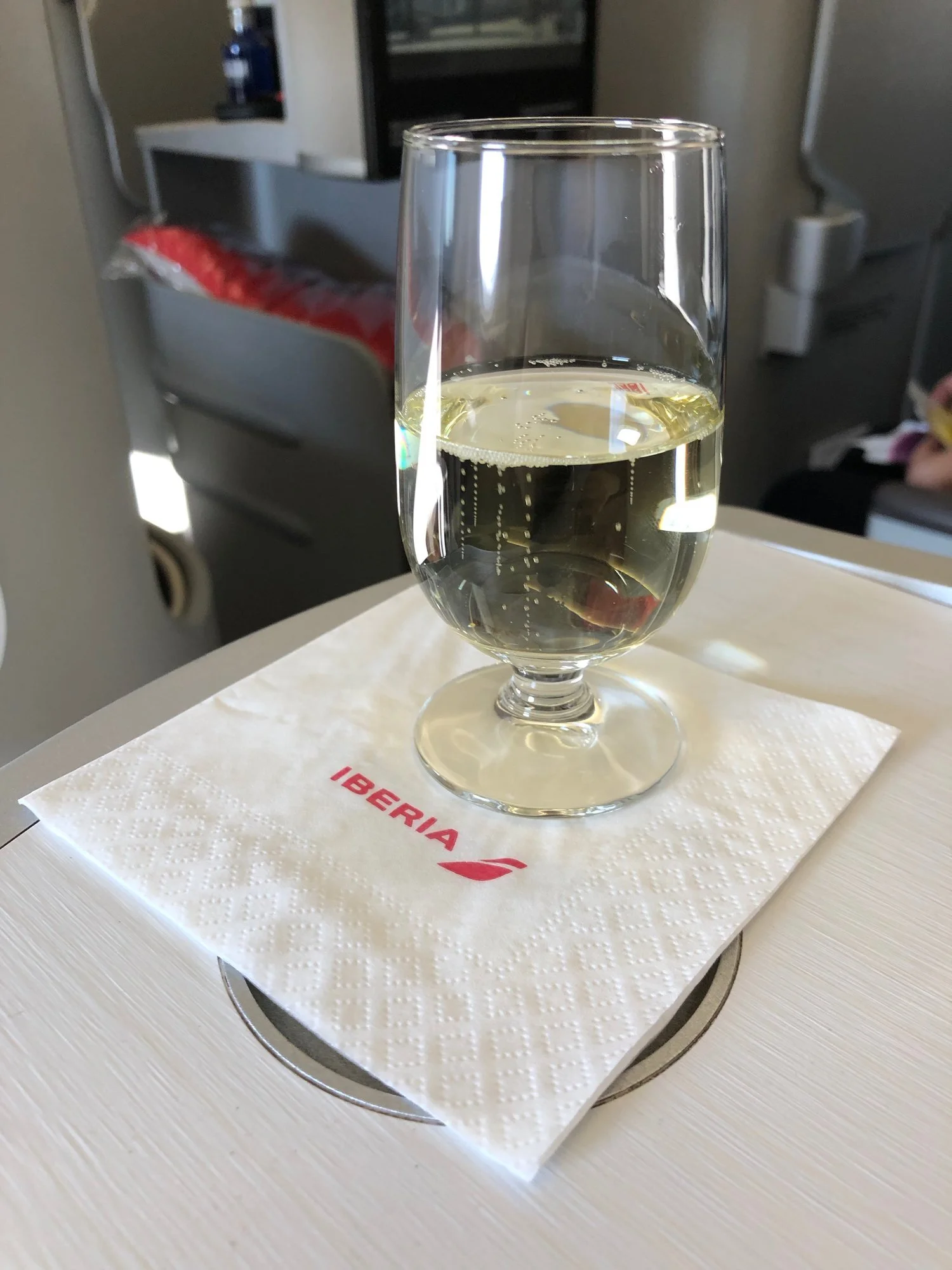 Iberia A330-200 Business Class Pre-departure Drink MAD-PVG