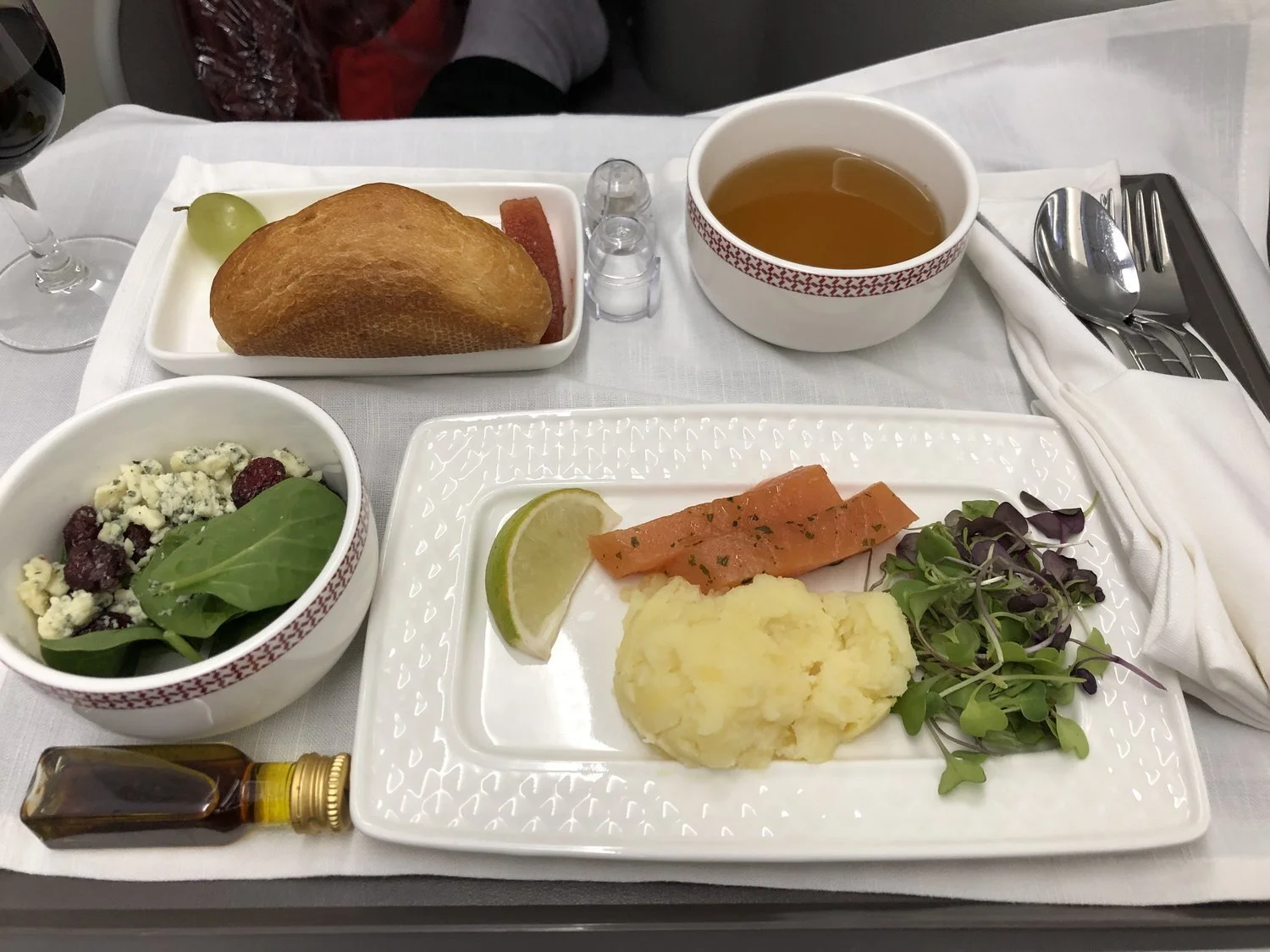 Iberia Business Class Lunch Appetizer MAD-PVG