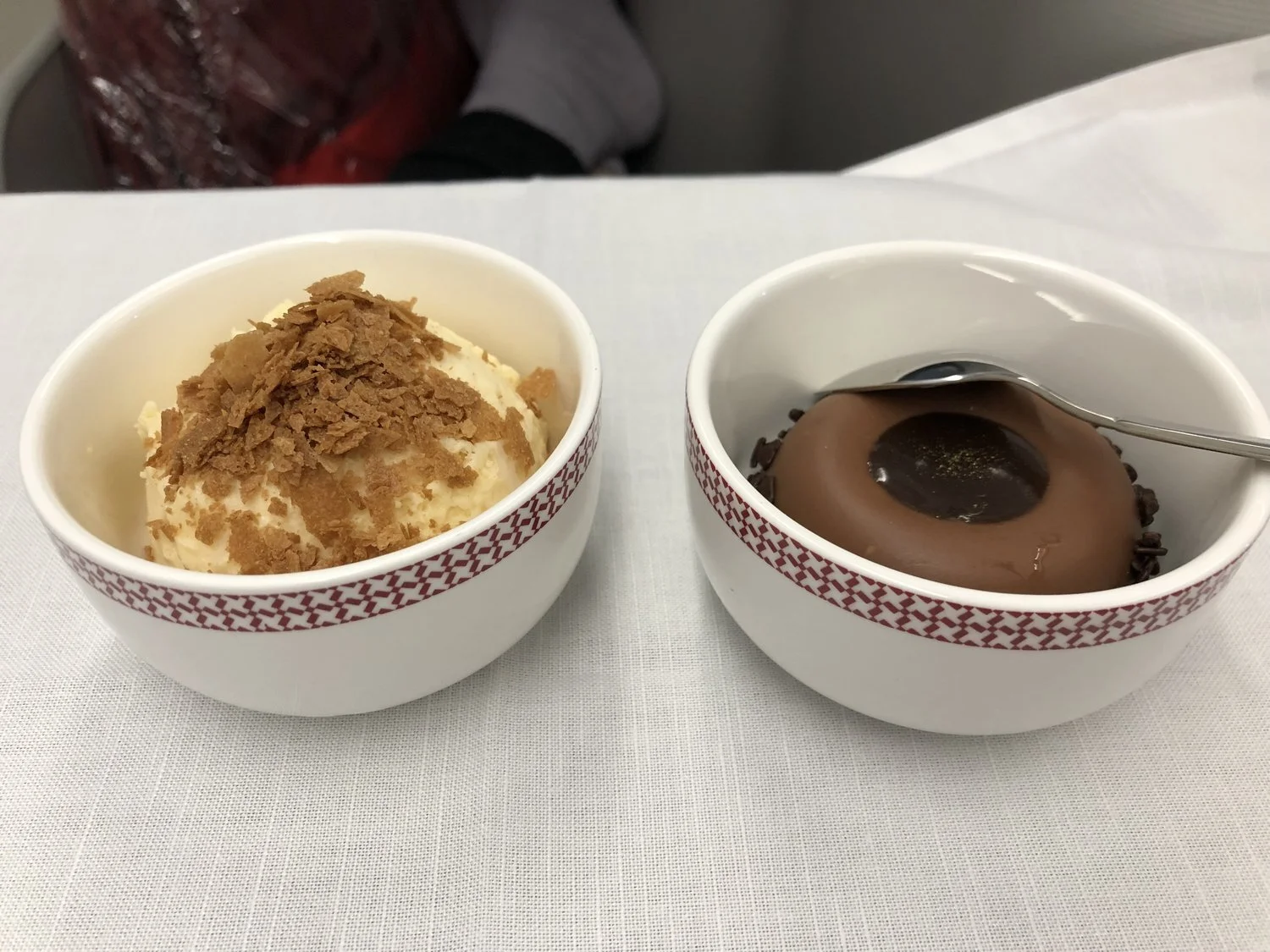 Iberia Business Class Lunch Desserts MAD-PVG