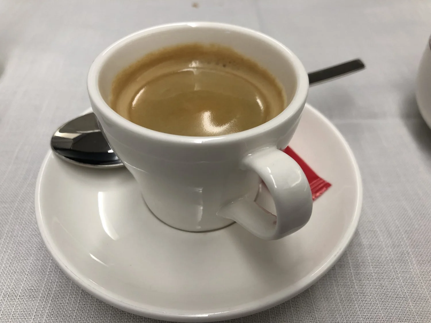 Iberia Business Class Lunch Espresso MAD-PVG