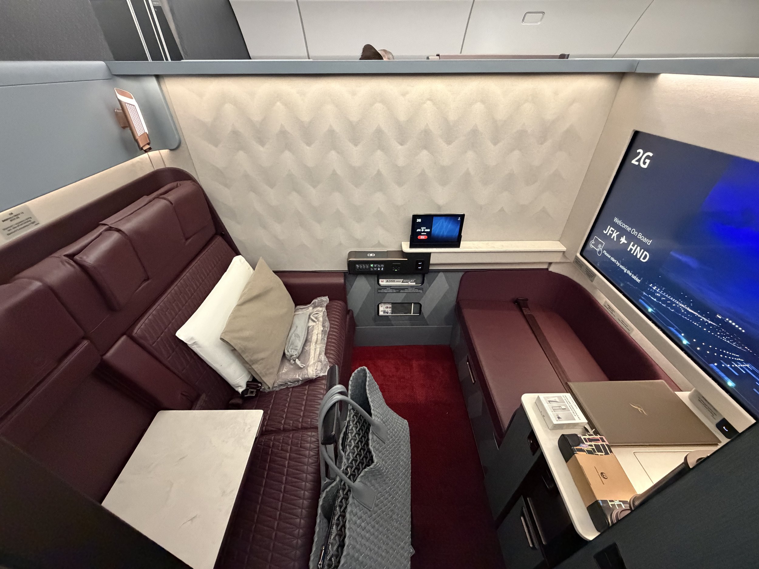 Review - Japan Airlines First Class A350-1000 New York Kennedy to Tokyo Haneda