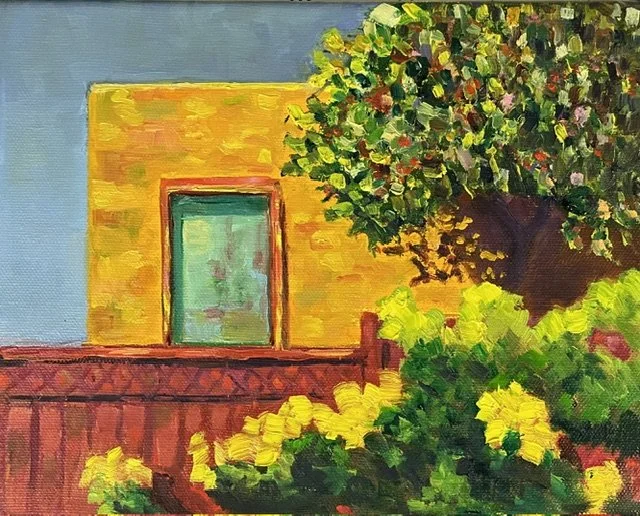Green Window, El Cerrito 8x10 Oil