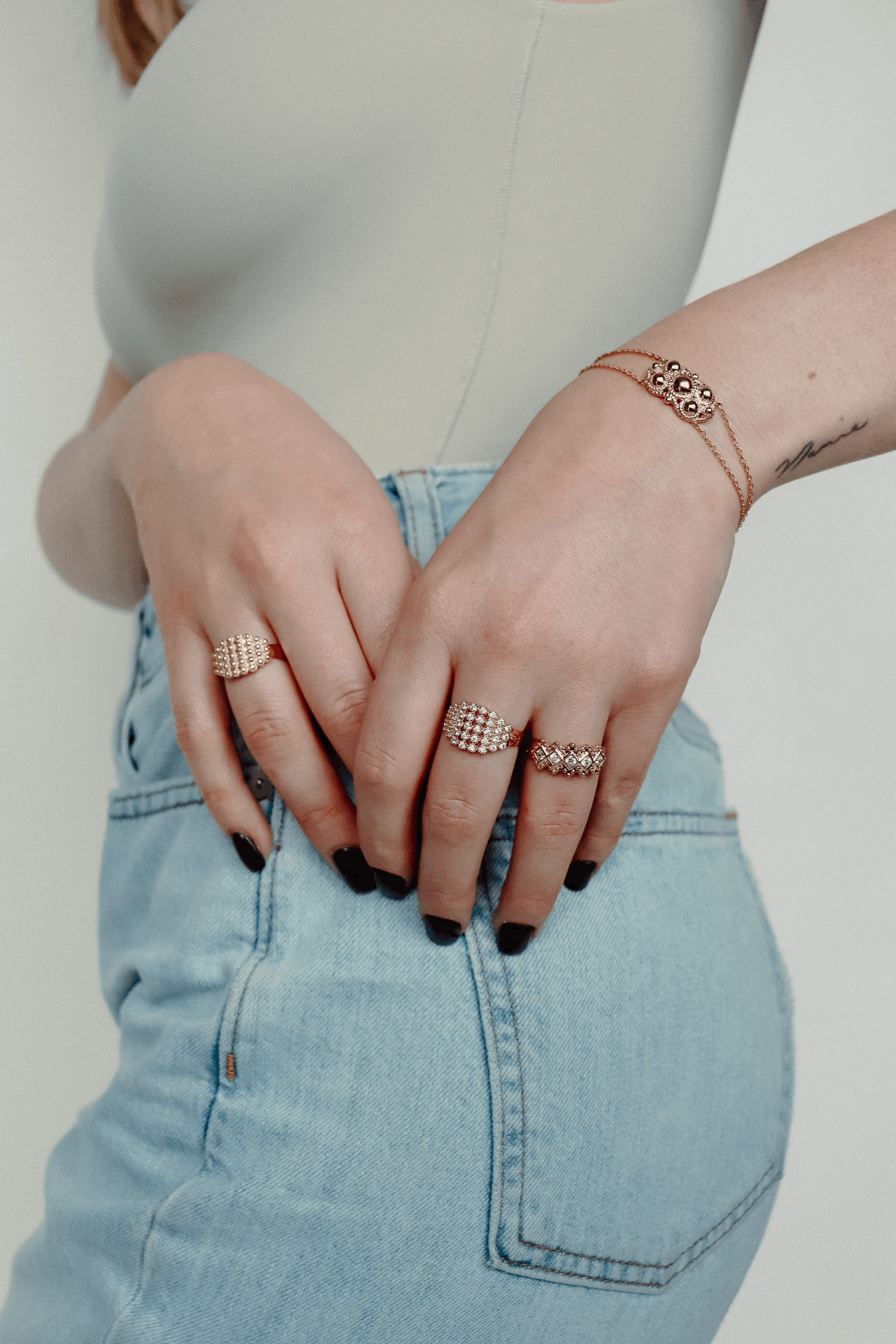 Bague L'Heurt-euse Plaqué Or et Argent- Bijoux d'Opale