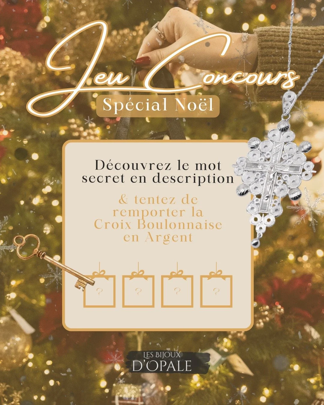🎄JEU CONCOURS SP&Eacute;CIAL NO&Euml;L 🎄

&Agrave; l&rsquo;occasion des f&ecirc;tes, Les Bijoux d&rsquo;Opale vous proposent un jeu concours exceptionnel pour tenter de remporter la magnifique croix boulonnaise en argent ! 🎉

🔎 symbole embl&eacut