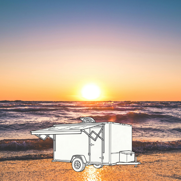 Awning inspiration for your cargo trailer camper conversion