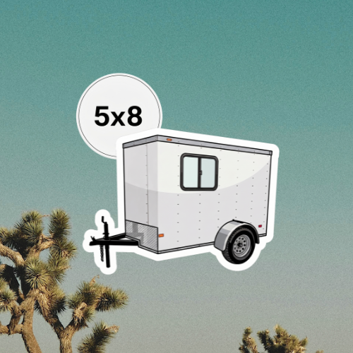 Steal this smart 5x8 cargo trailer camper setup (video)