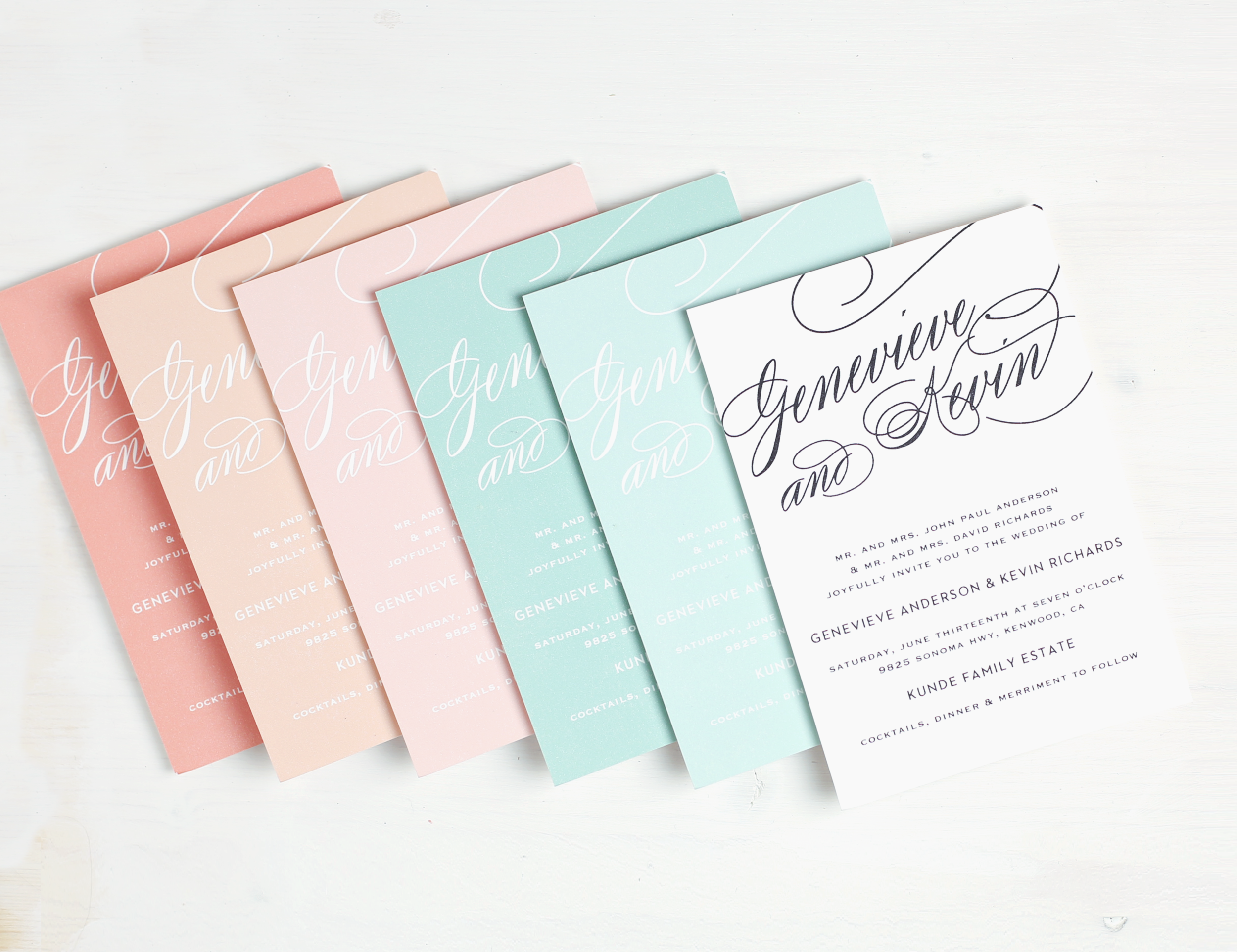 Color Code Invitation Sample We Got Our Wedding Invitations! — Taryn Hart