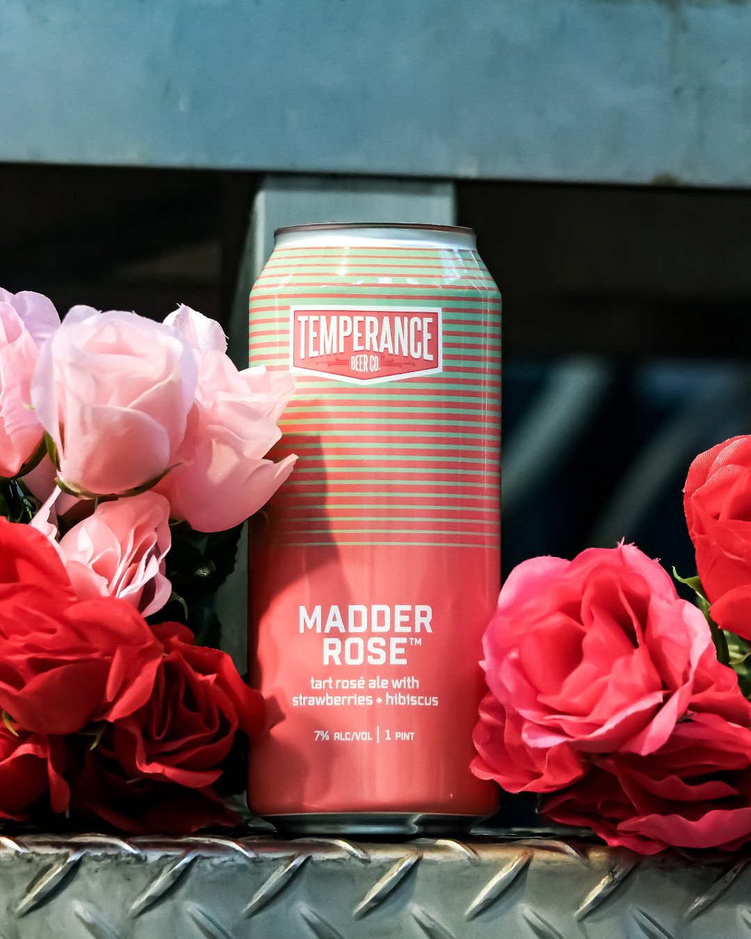 🌹🍓 The wait is over! Our beloved Madder Rose is back, gleaming in cans and glistening on tap. This tart ros&eacute; ale, infused with the summer romance of strawberries and the exotic flair of hibiscus, is practically made for days over 82&ordm;. W