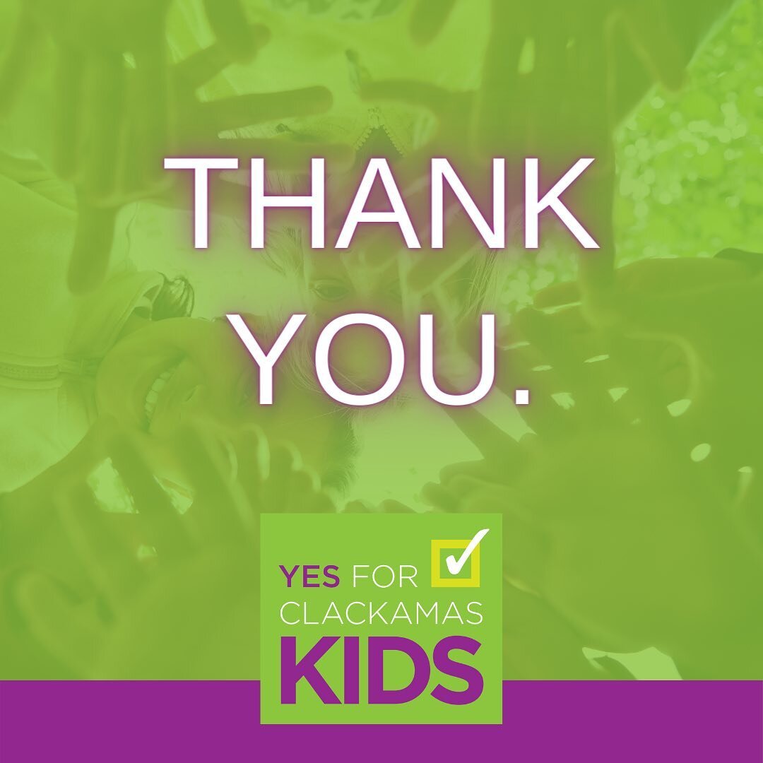 It goes without saying that this was not the result we were hoping for. We truly believe that the voters of Clackamas County missed an opportunity to help vulnerable children and youth throughout the county by not passing the Clackamas Children&rsquo
