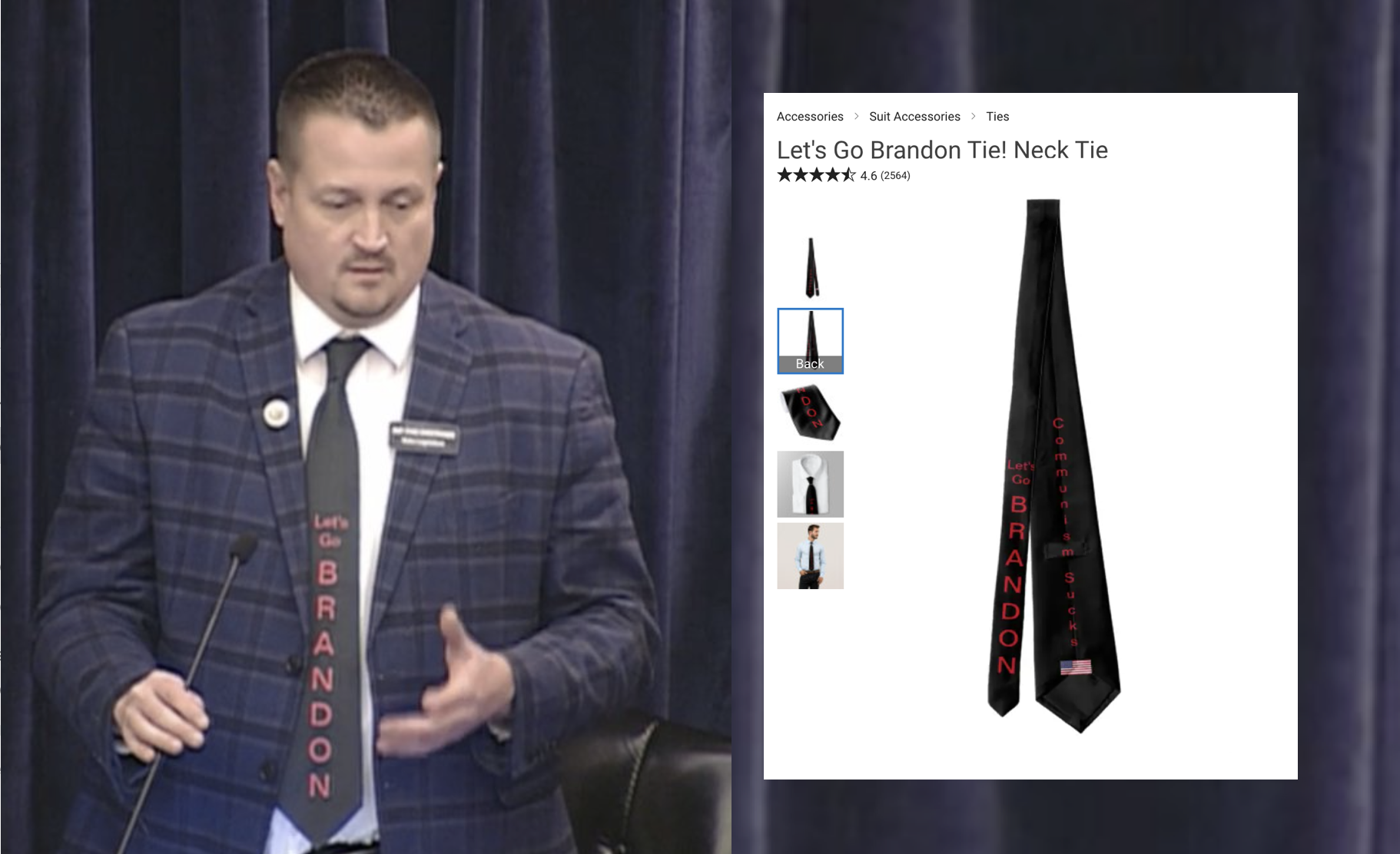 Representative Chad Christensen Wears “Let’s Go Brandon” Tie, Enraging Idaho Liberals