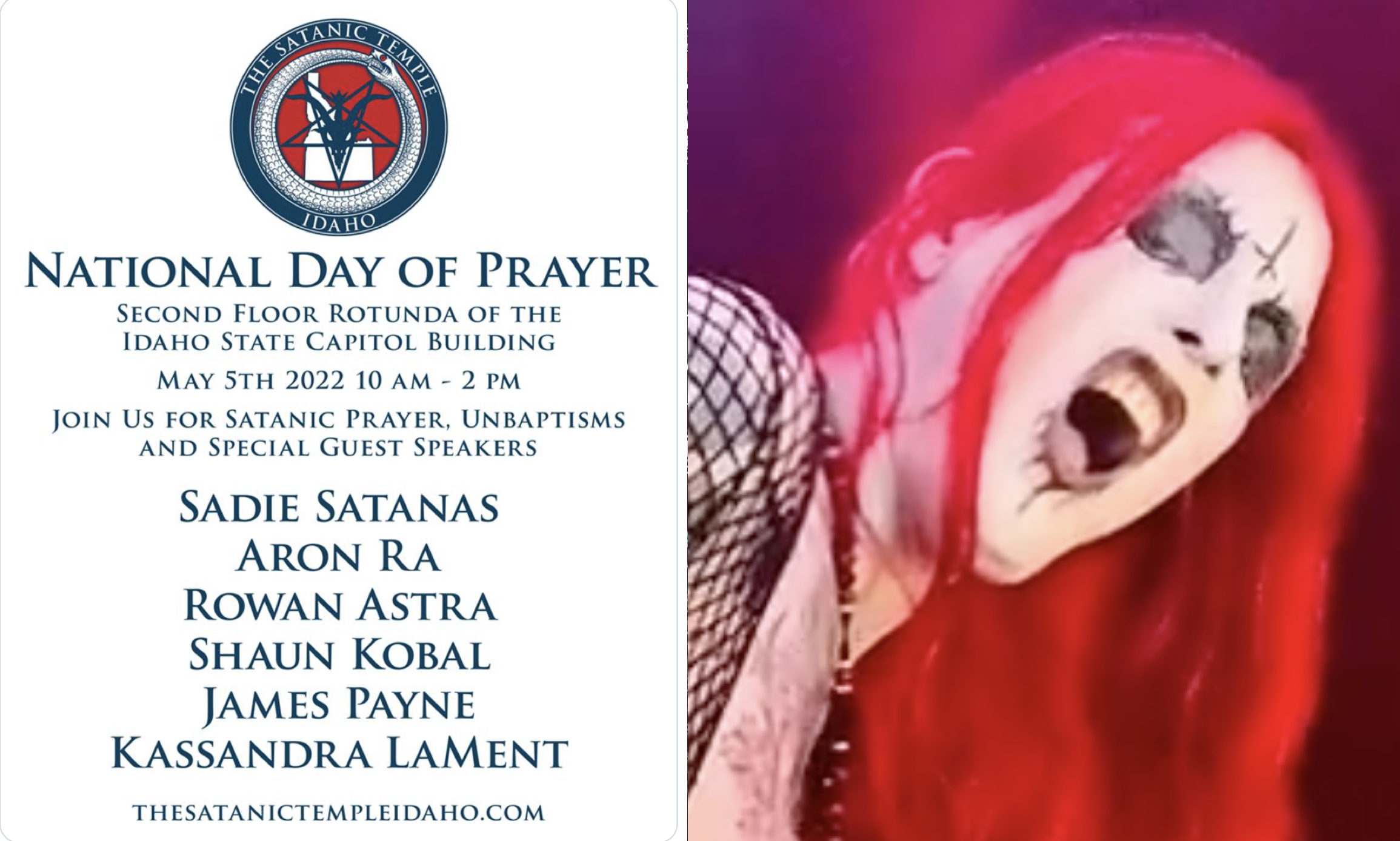 Satanic Temple Coming to Idaho Capitol — Bringing Transgender Porn Actors, Liberal Activists &amp; Friendly Media for “Unbaptisms” 