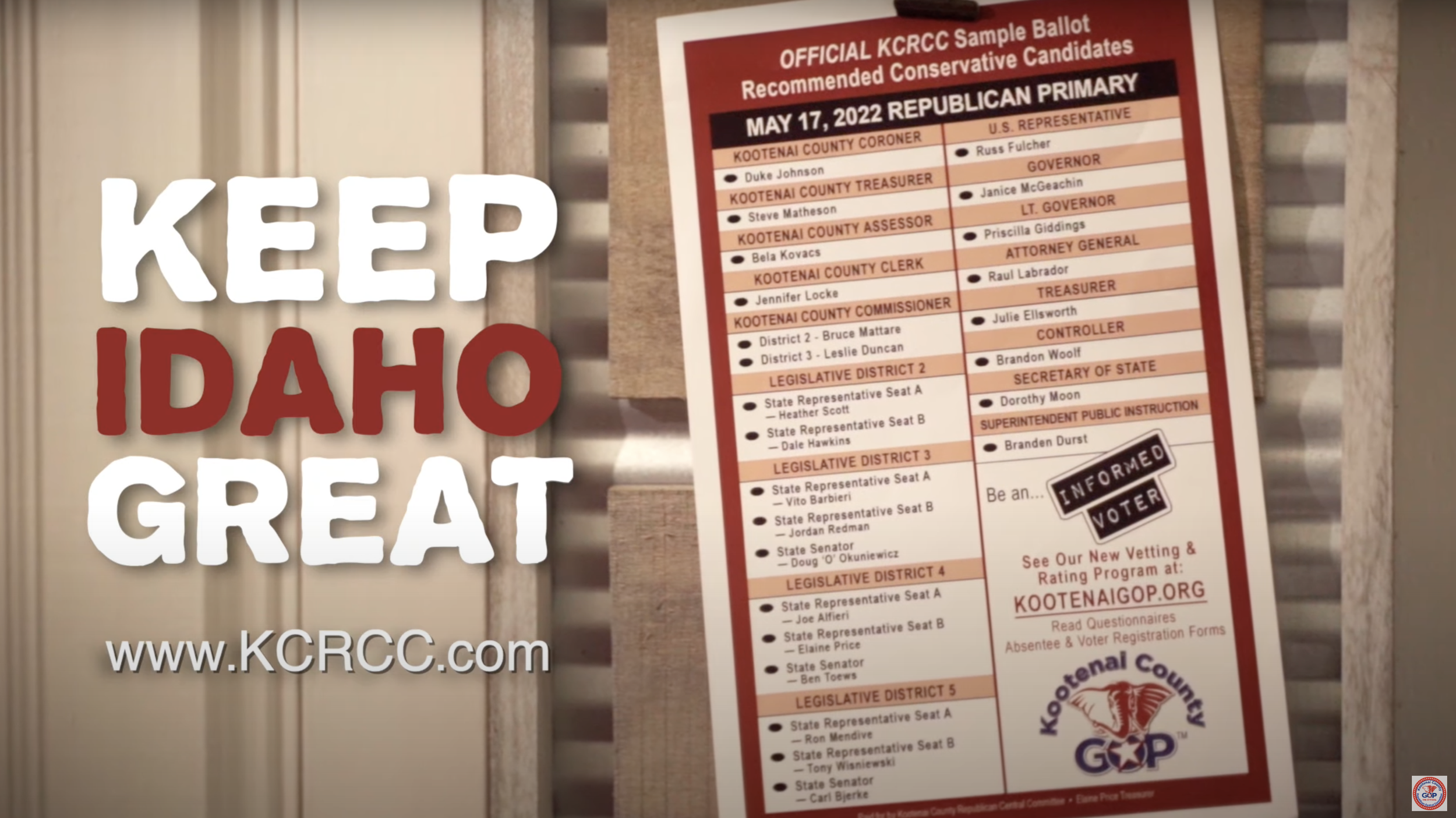Idaho’s May 17 Primary Elections are Today — GO VOTE!