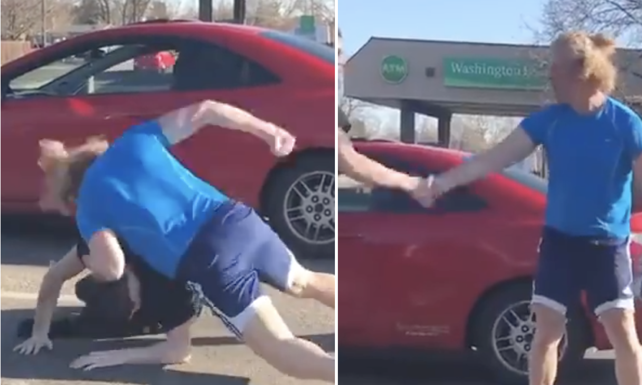 VIDEO: Idaho V.S. Washington Road-Rage Street-Fight Ends in Handshake — Onlookers Cheer On Civil Combat