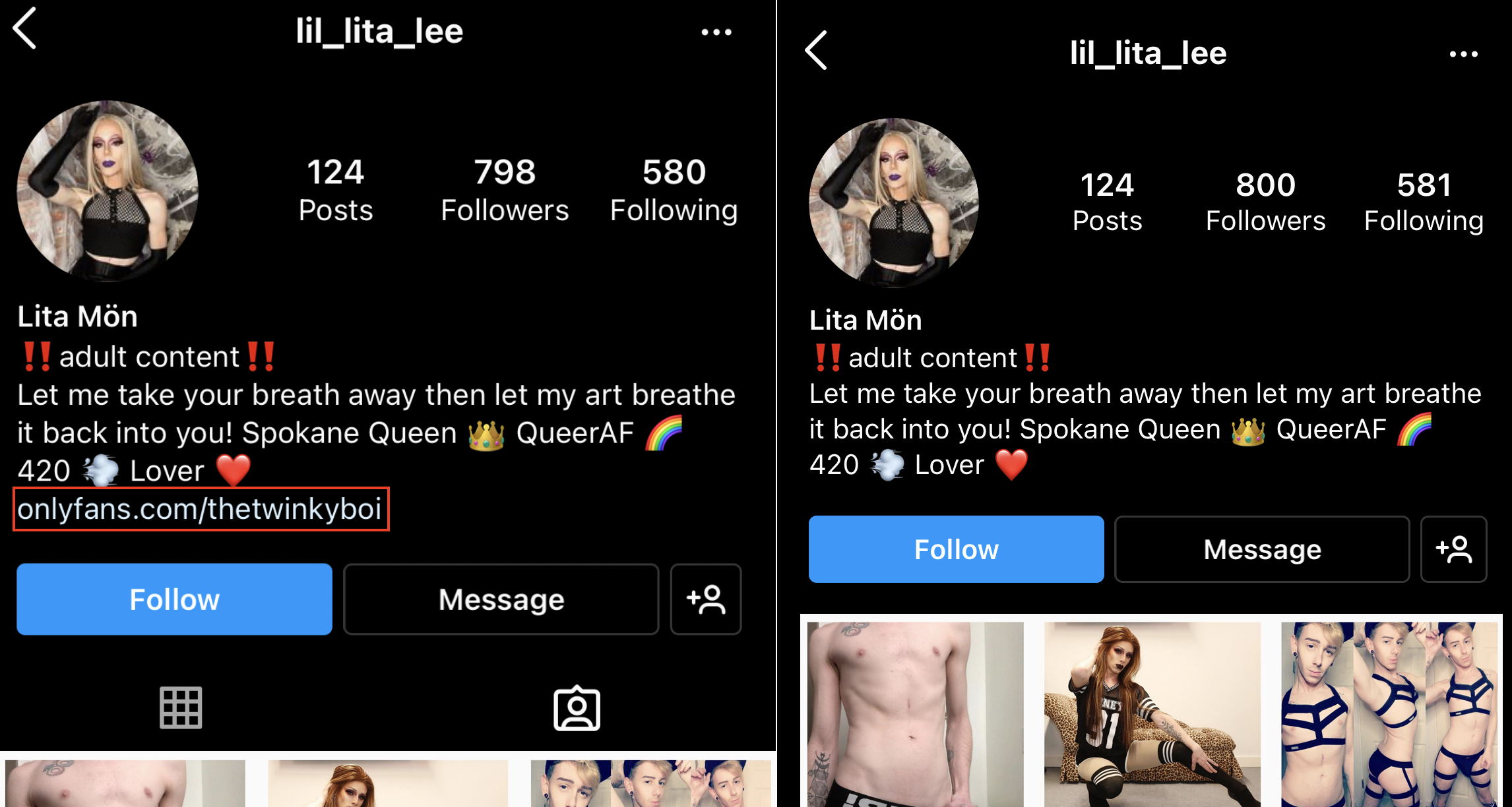 Drag Queen Removes OnlyFans Account Before June 11 Coeur d’Alene Idaho Pride Performance — LGBT Event Billed as “Family-Friendly”