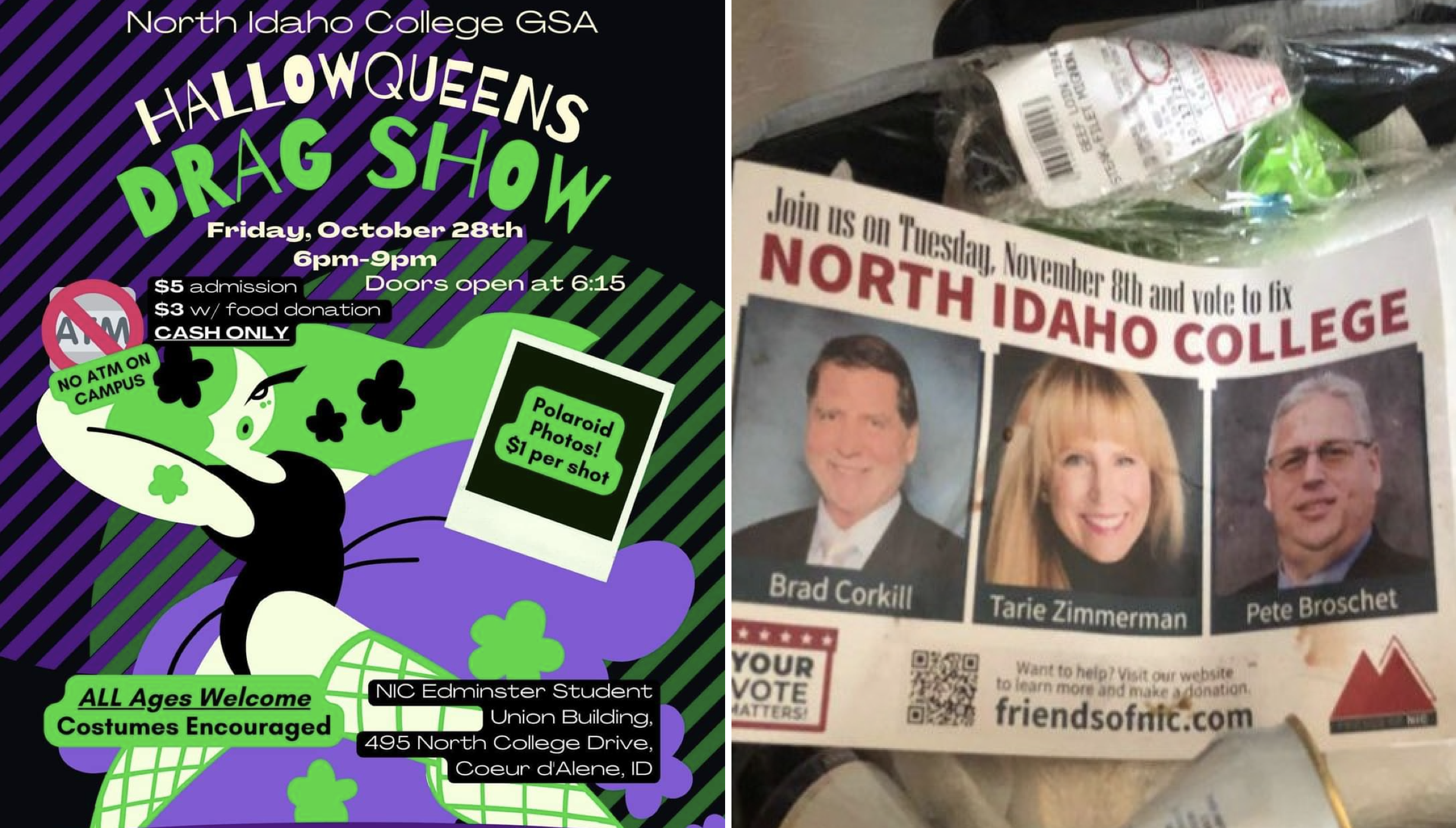 North Idaho College to Host “All Ages” Drag Show Before November Election — Fake Conservative Groups Attempt to Fool Voters into Voting for Liberals