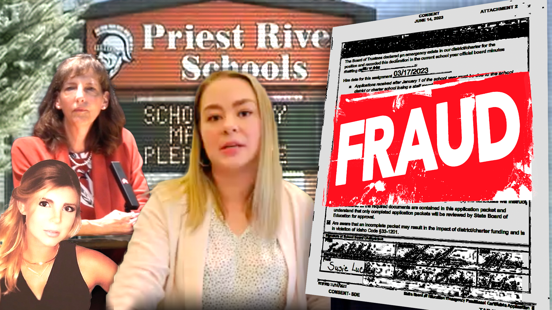 FRAUD: Was Susie Lucky’s Superintendent Certificate Application Forged? Records Request Reveals Racket At West Bonner Schools