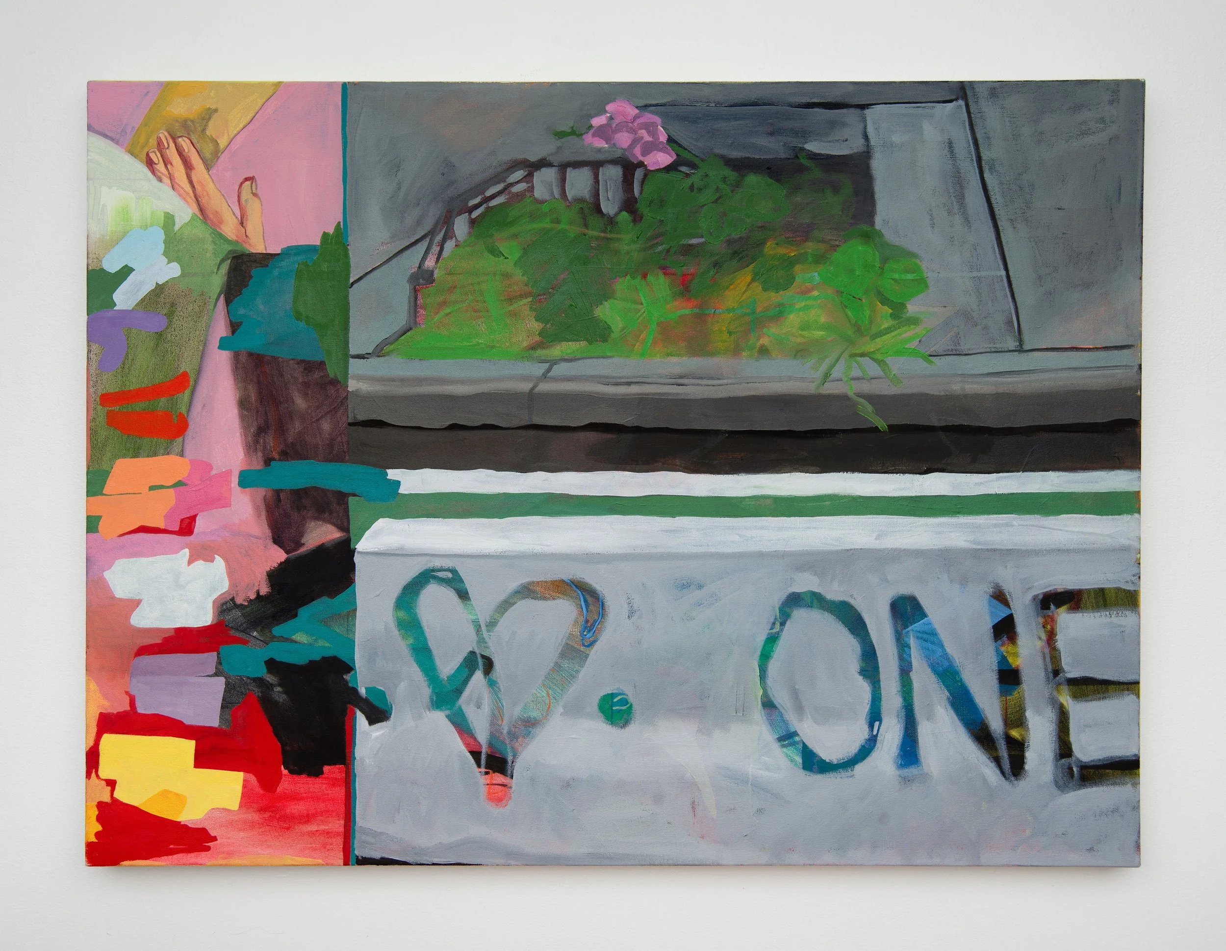 Road Side, 2025. Oil on Canvas 30 x 40"