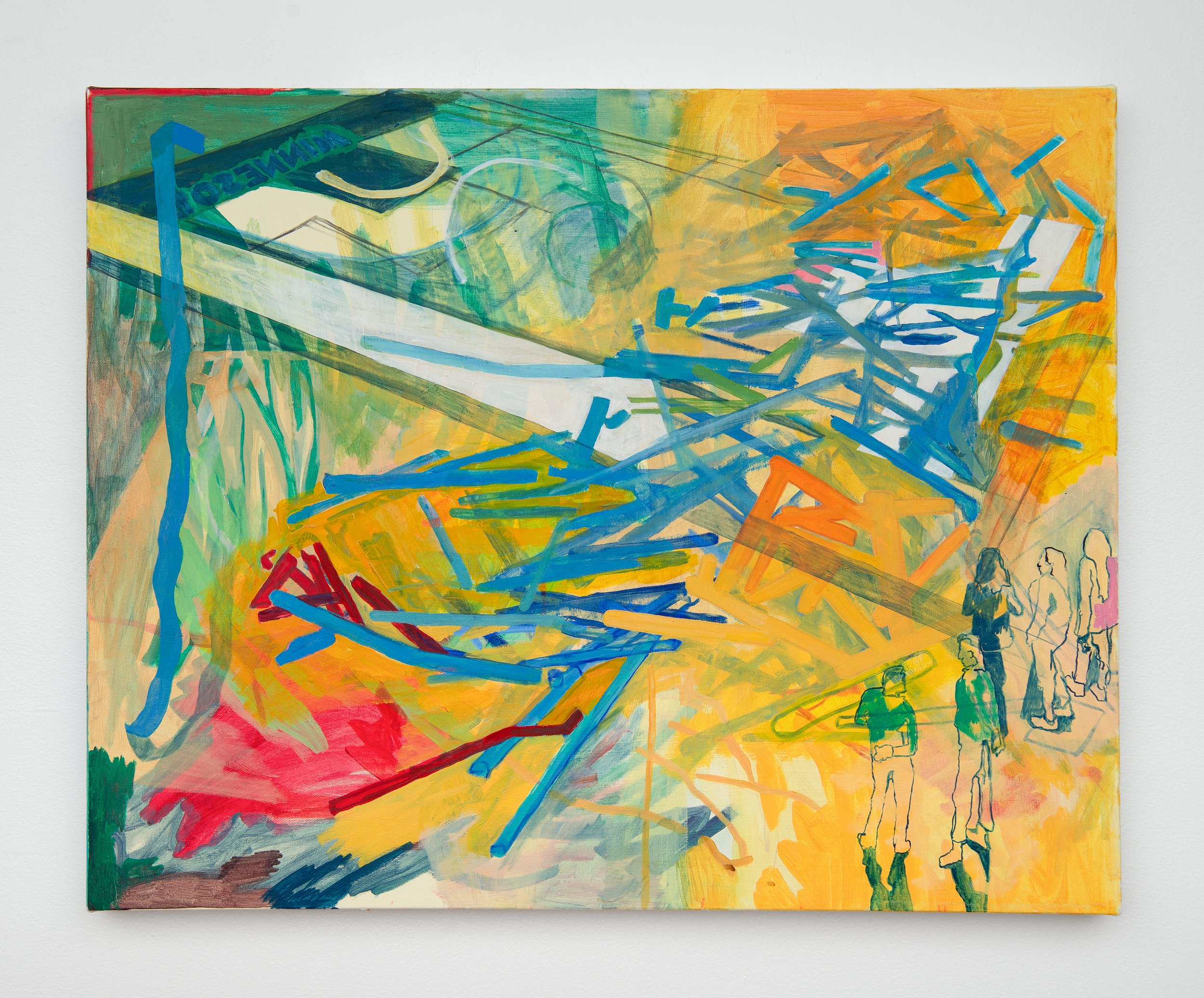 Kingda Ka, 2025. Oil on canvas. 24 x 30"