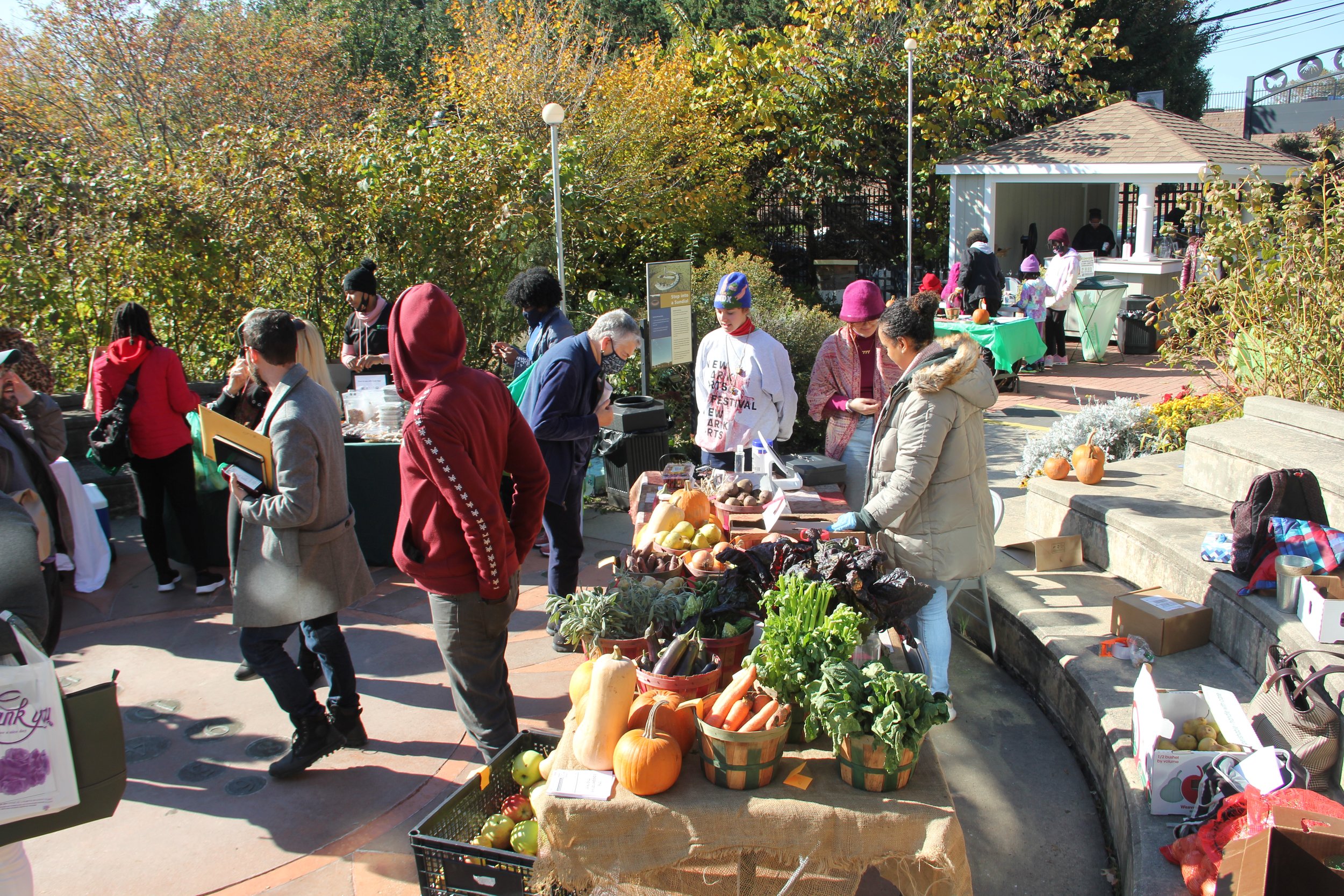 Vendors and attendees at the Urban Agriculture Cooperative (UAC), Newark, NJ, Nov. 6  