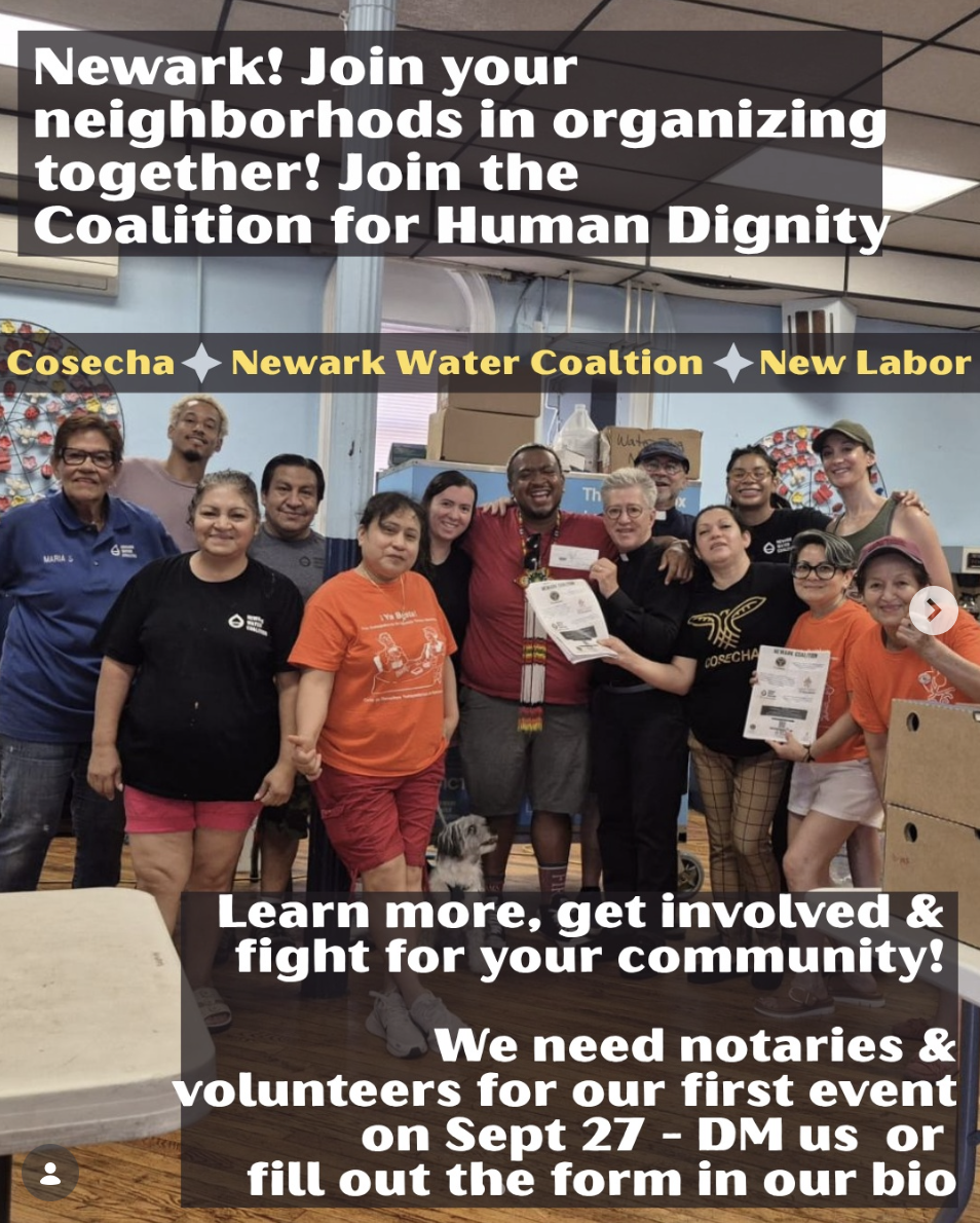 Coalition for Human Dignity: Newark Community Organizing Event