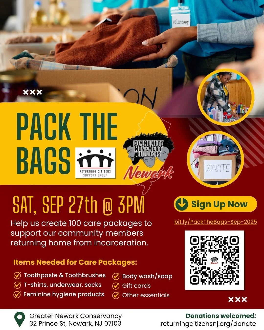 Pack the bags for RCSGNJ